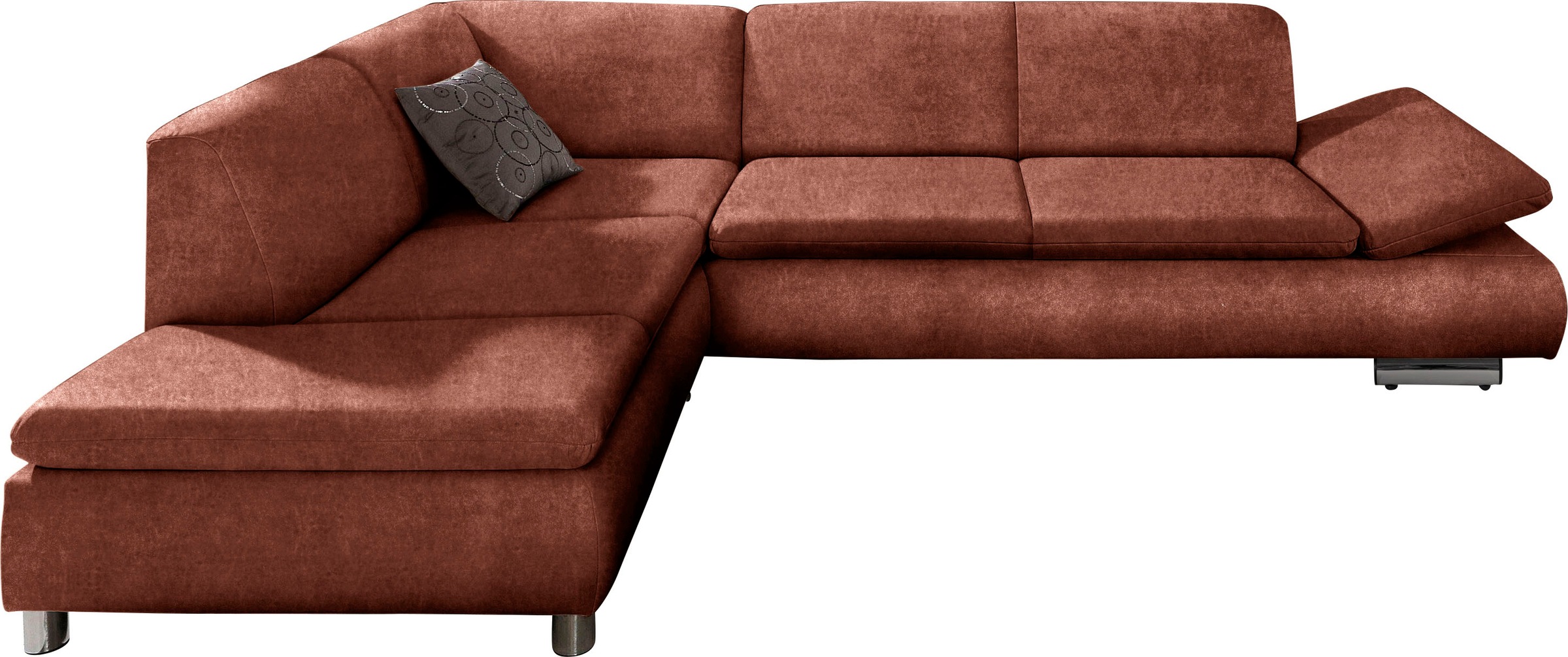 Max Winzer® Ecksofa »Toulouse modern und bequem, aktuelles Design, hoher Sitzkomfort«, mit klappbaren Armlehnen, Breite 237 cm
