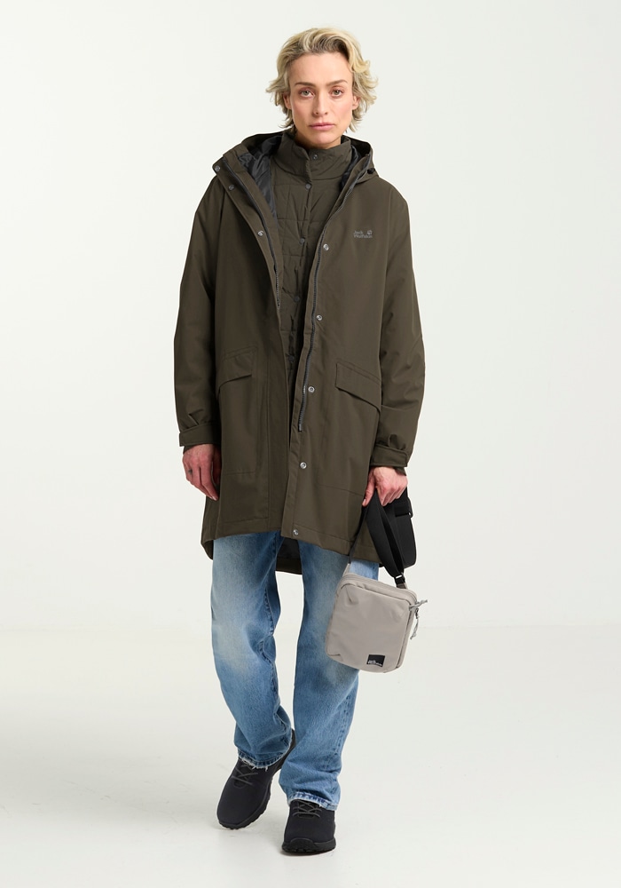 Jack Wolfskin Funktionsmantel »WINTERDUNE 3IN1 COAT W«, 3in1, wasserdicht, Übergangsjacke