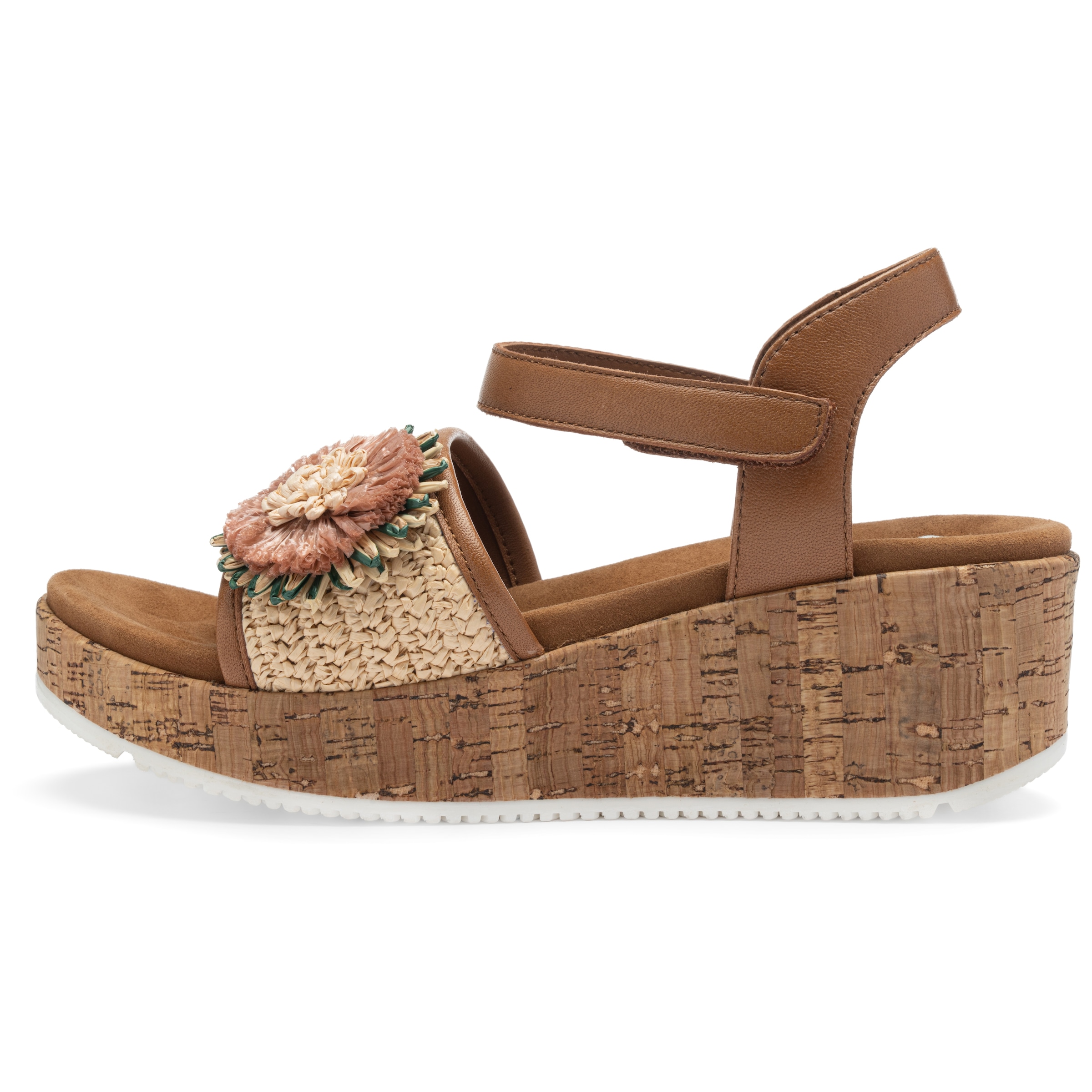Ara Keilsandalette »RIMINI«  Plateau, Riemchensandale, Sommerschuh mit schöner Blüte, G-Weite