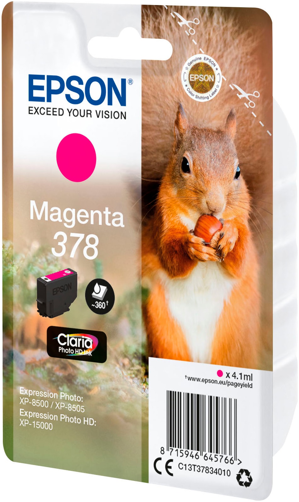 Epson Tintenpatrone »Squirrel 378 Claria Photo HD«