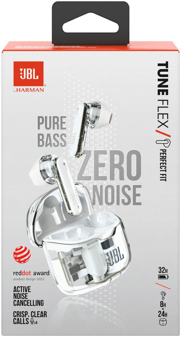 JBL wireless In-Ear-Kopfhörer »Tune Flex Ghost« Bluetooth Active Noise Cancelling (ANC)