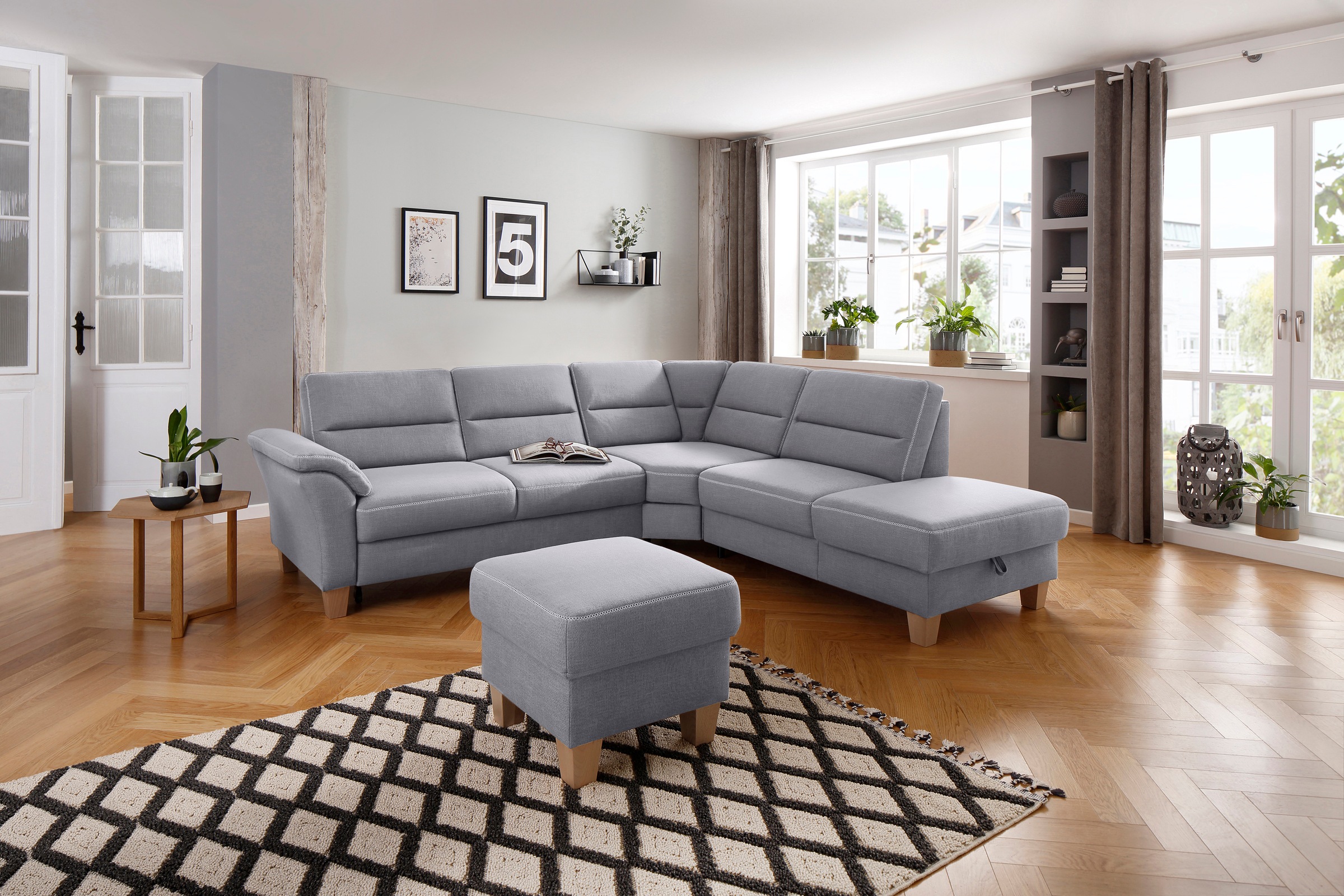 Home affaire Ecksofa »Soleo L-Form« komfortabel durch Trapezecke mit Relaxfunktion, auch mit Bettfunktion