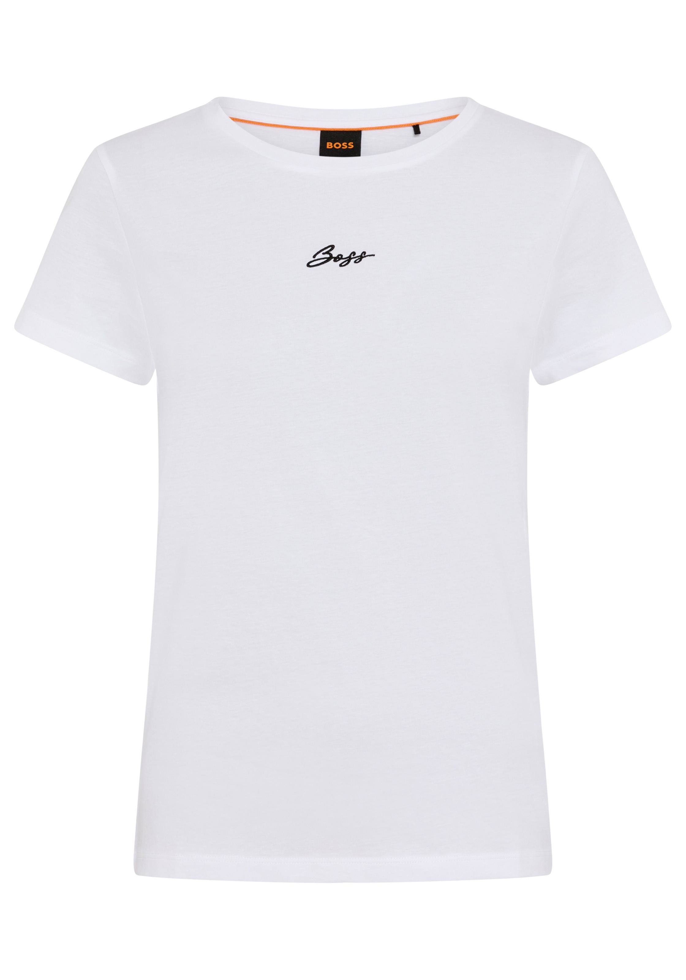 BOSS ORANGE T-Shirt »Elove Embro Premium Damenmode« mit Rundhals, Slim Fit