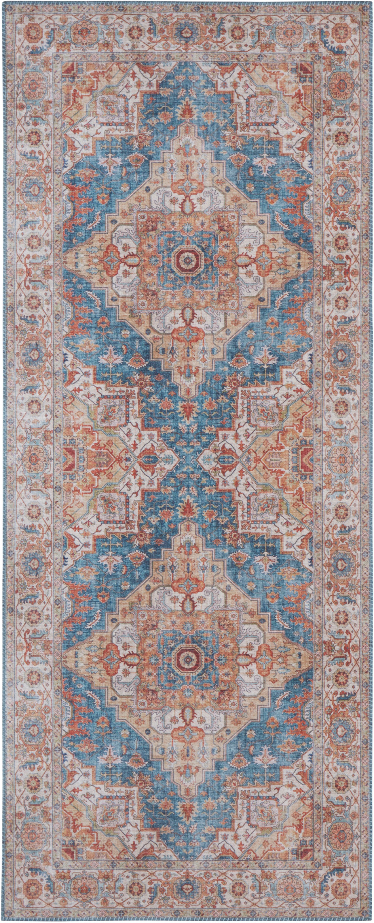 NORTHRUGS Teppich »Sylla«, rechteckig, 5 mm Höhe, Orientalisch, Läufer, Vintage, Wohnzimmer, Schlafzimmer, Esszimmer