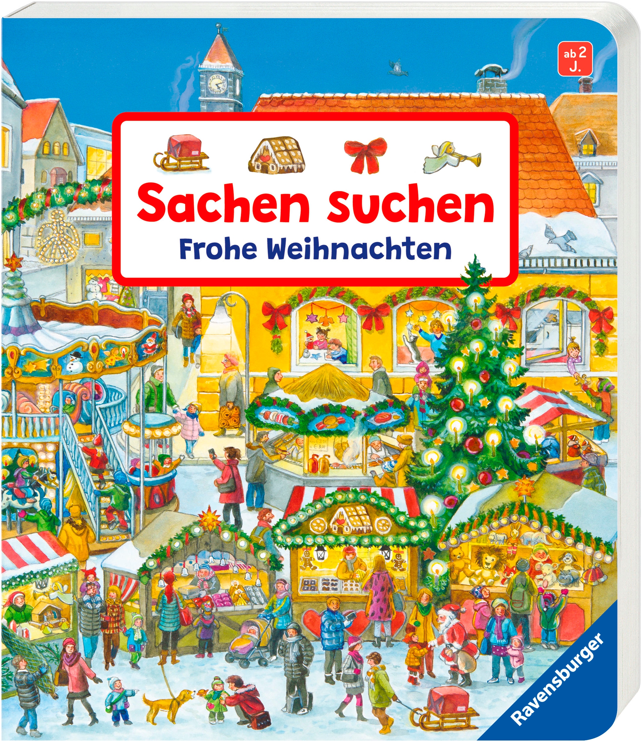 Ravensburger Buch »Pappbilderbuch, Sachen suchen: Frohe Weihnachten«