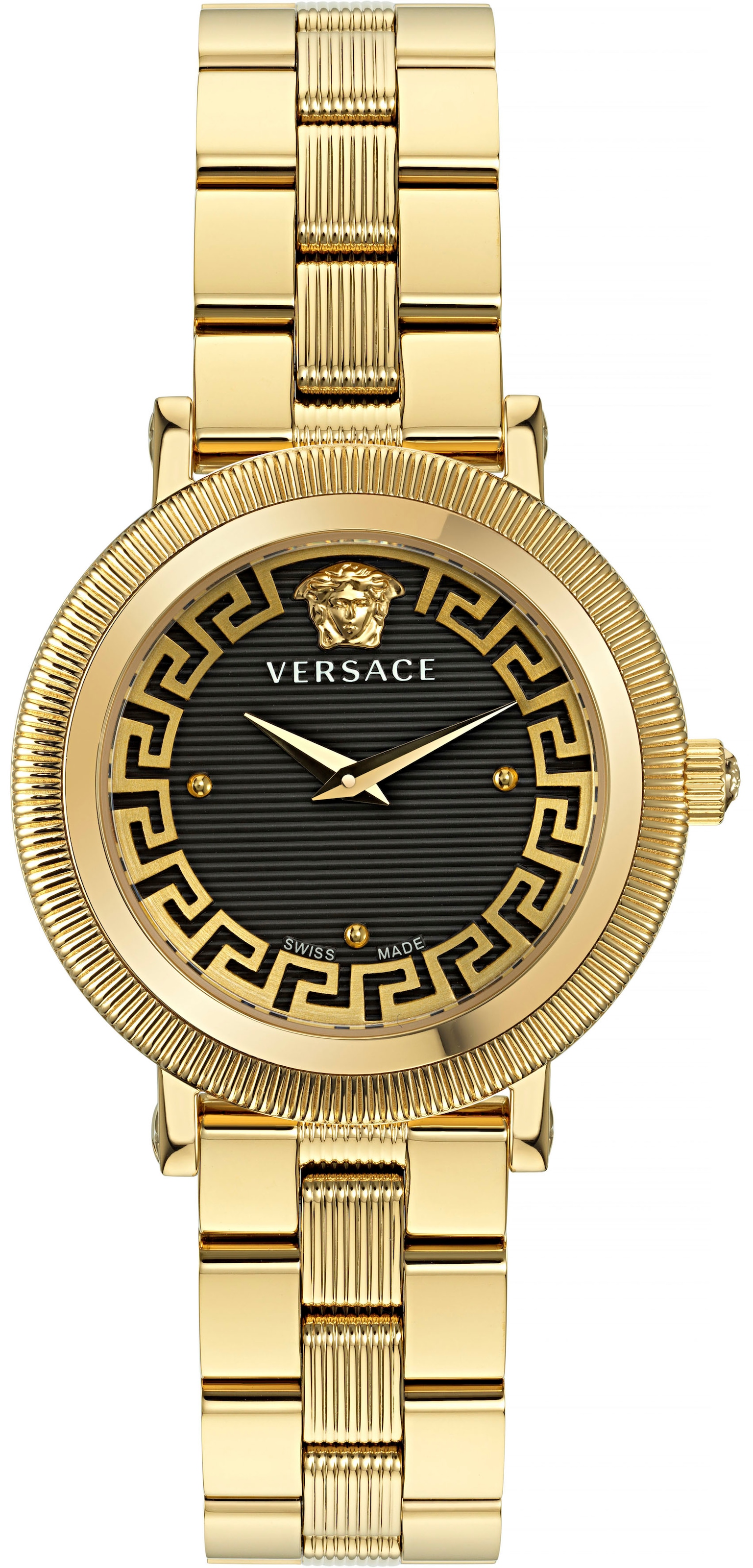 Versace Quarzuhr »GRECA FLOURISH, VE7F00623«, Armbanduhr, Damenuhr, Saphirglas, Swiss Made
