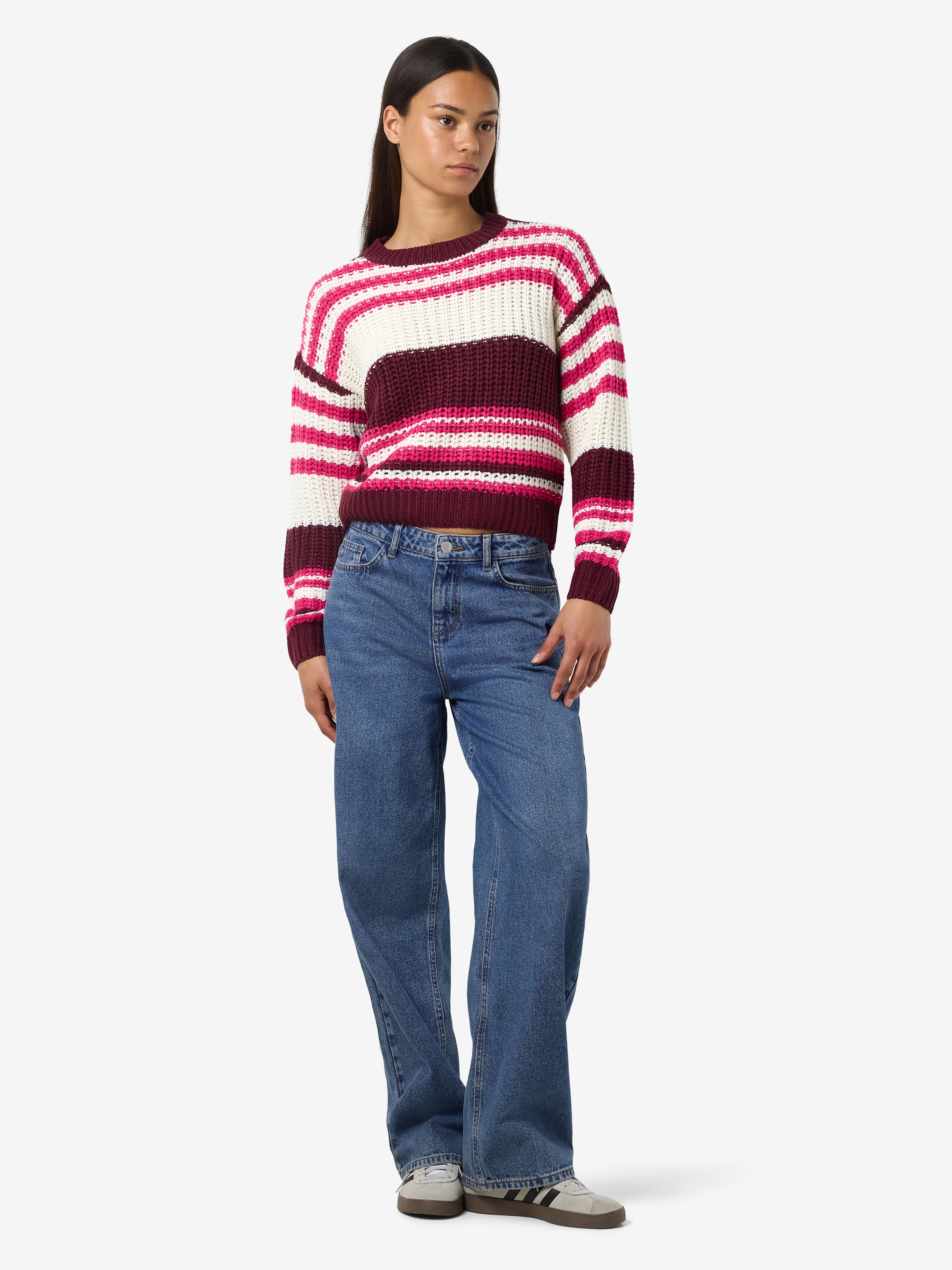Noisy may Strickpullover »NMCHARLIE L/S O-NECK KNIT NOOS«