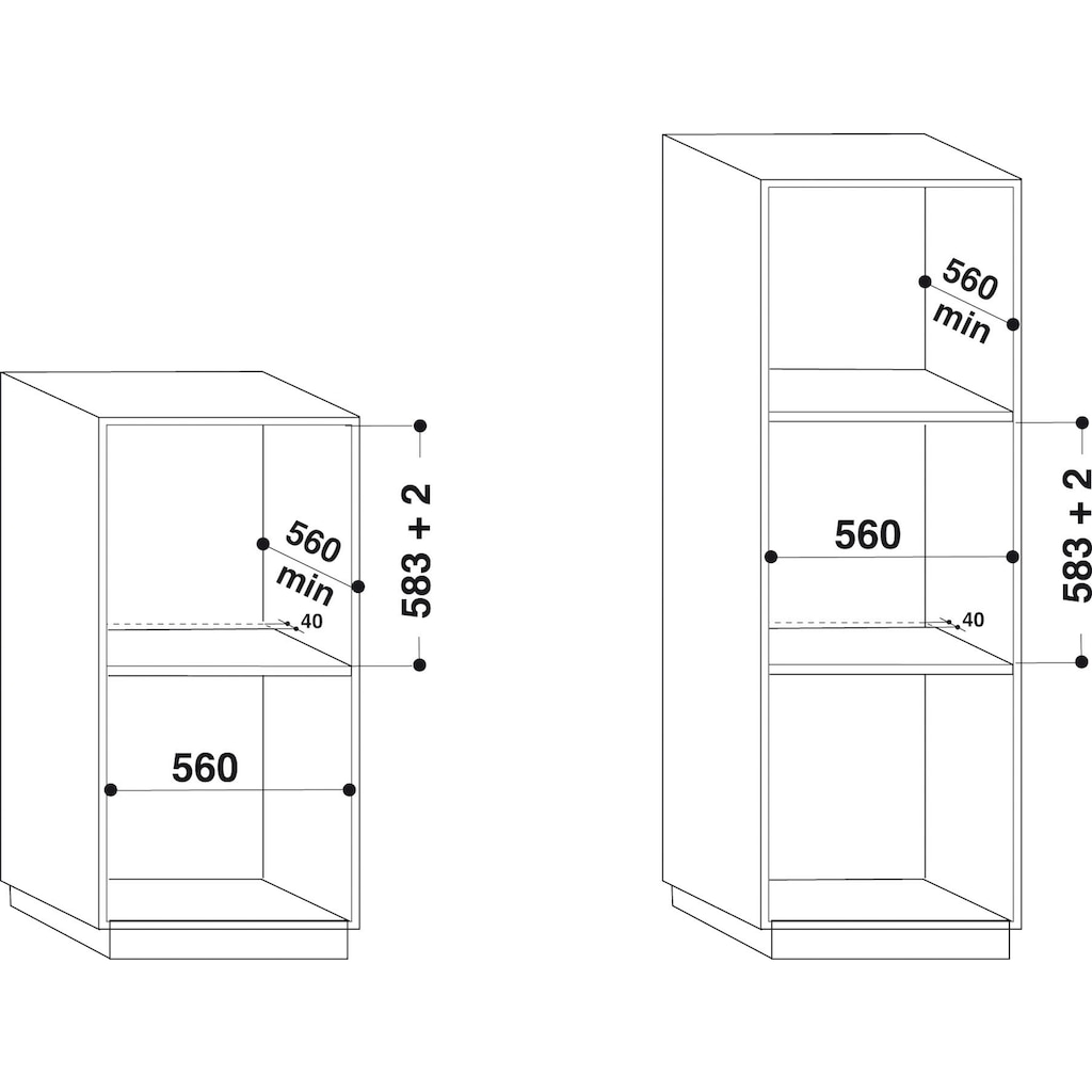 Privileg Backofen-Set »BAKO Turn&Go Steam 500«, PBWK3 JH8S BLG, mit Backauszug, Hydrolyse