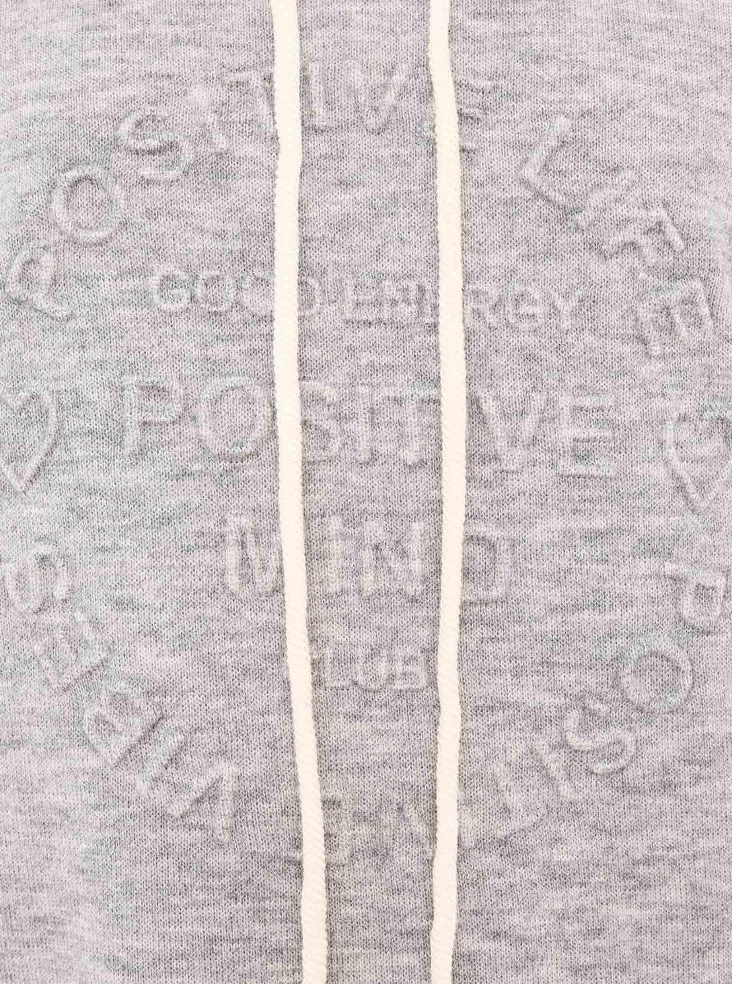 Zwillingsherz Hoodie »"Positive Mind"«, Kapuze, 3/4 Arm, tonaler Schriftzug vorn, Kordelzug