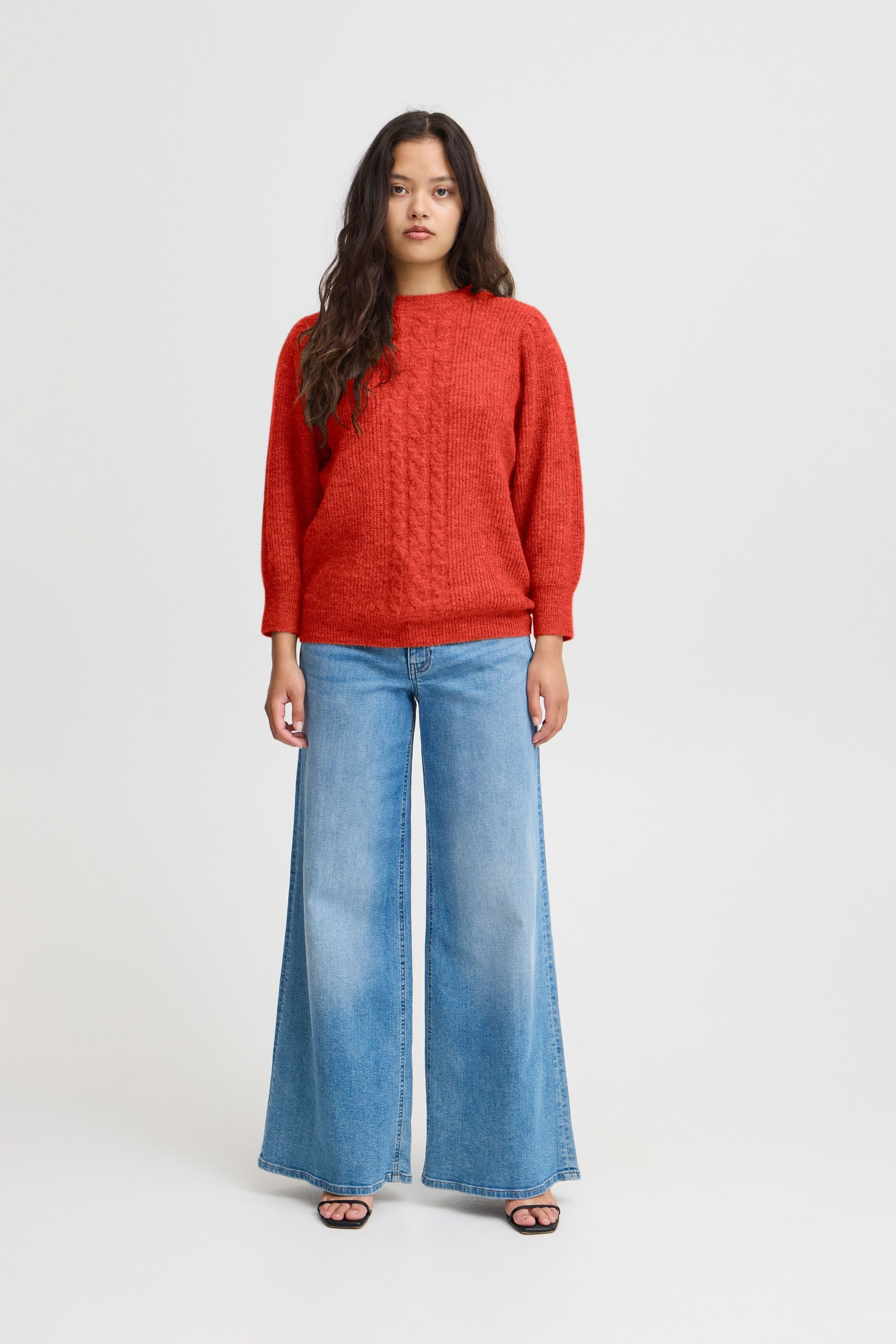 Ichi Strickfleece-Pullover »Strickpullover IHKAMARA MS3«