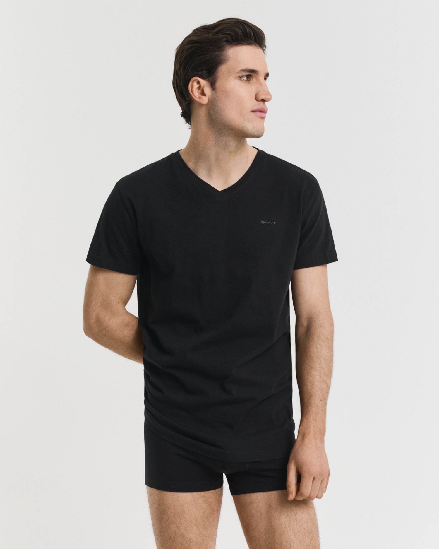 Gant Kurzarmshirt »V-NECK T-SHIRT 2-PACK«, Mit V-Ausschnitt