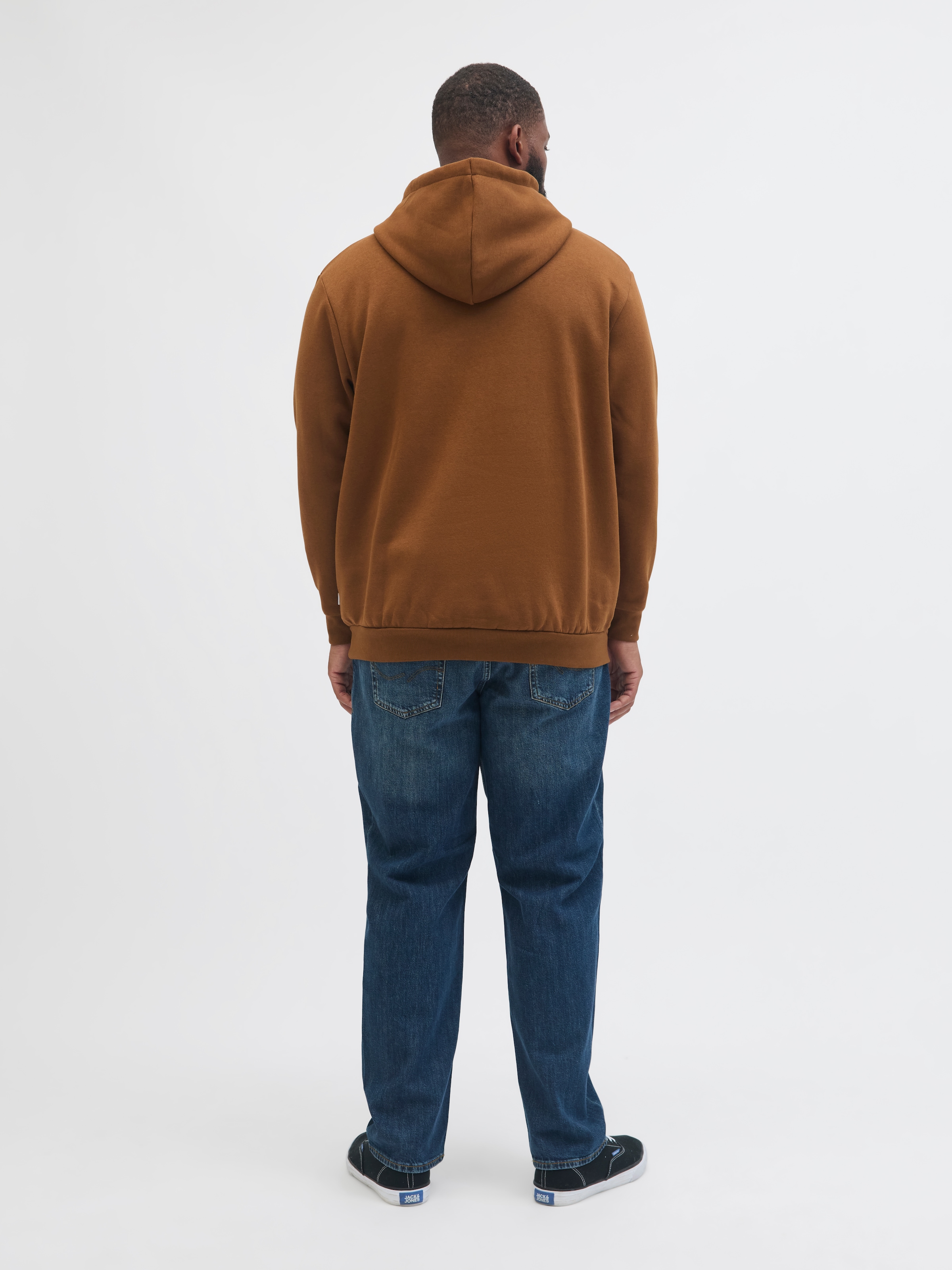 Jack & Jones PlusSize Kapuzensweatshirt »JJEBRADLEY SWEAT HOOD NOOS PLS«, mit Rippbündchen
