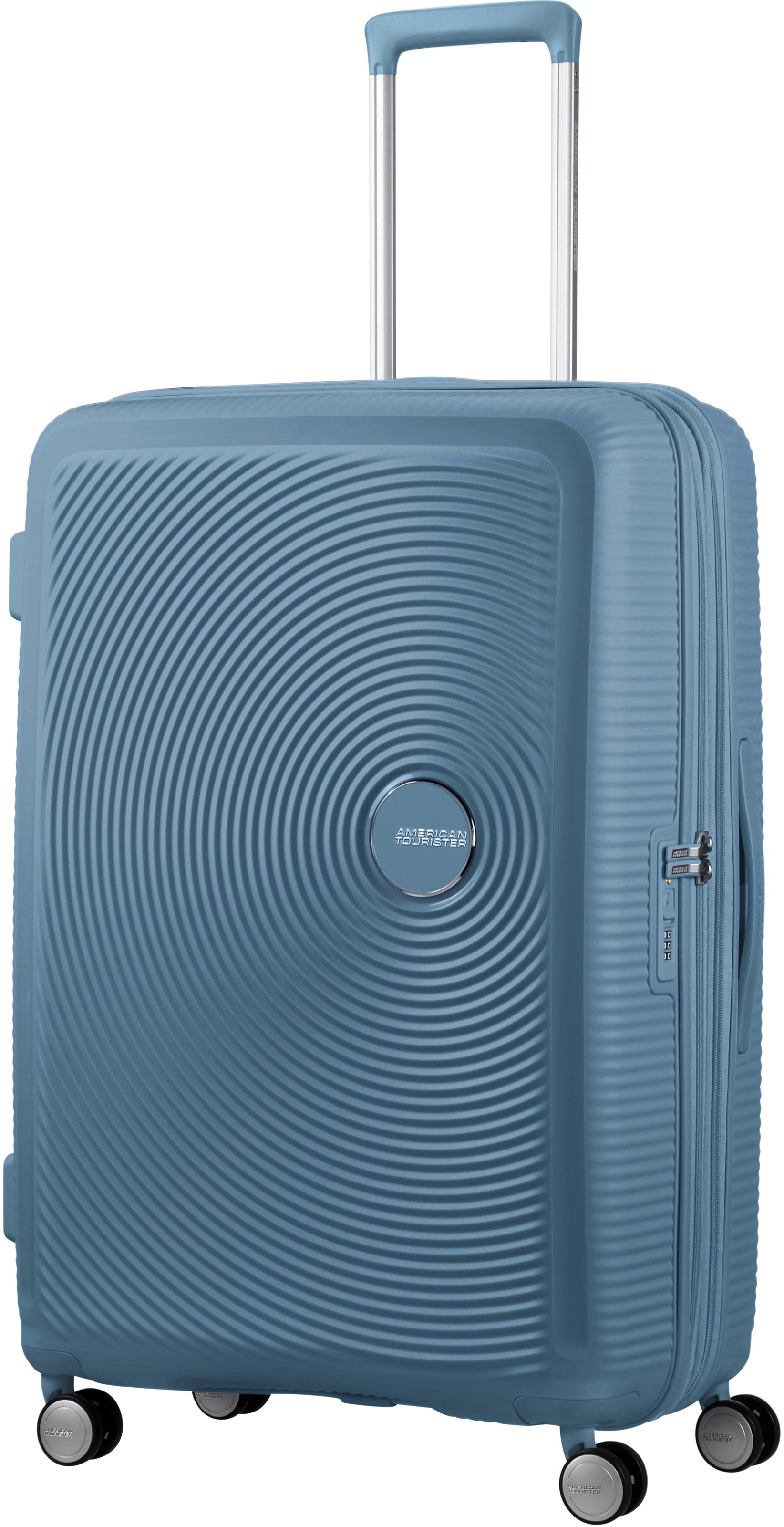 American Tourister® Hartschalen-Trolley »SOUNDBOX, in verschiedenen Farben und Größen«, 4 Rollen, Reisekoffer Trolley Aufgabegepäck TSA-Zahlenschloss Volumenerweiterung