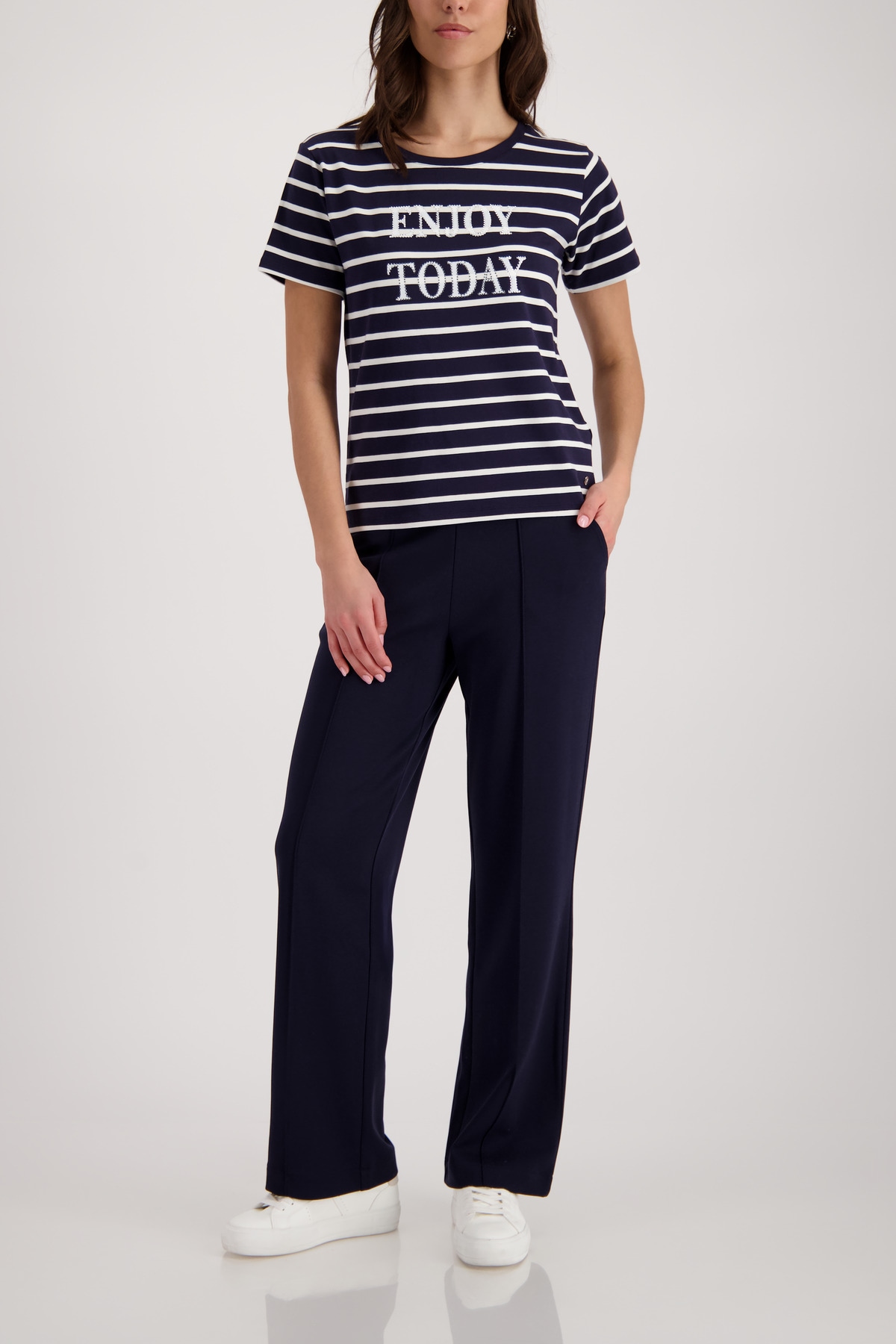 Monari T-Shirt Regular fit mit Streifen