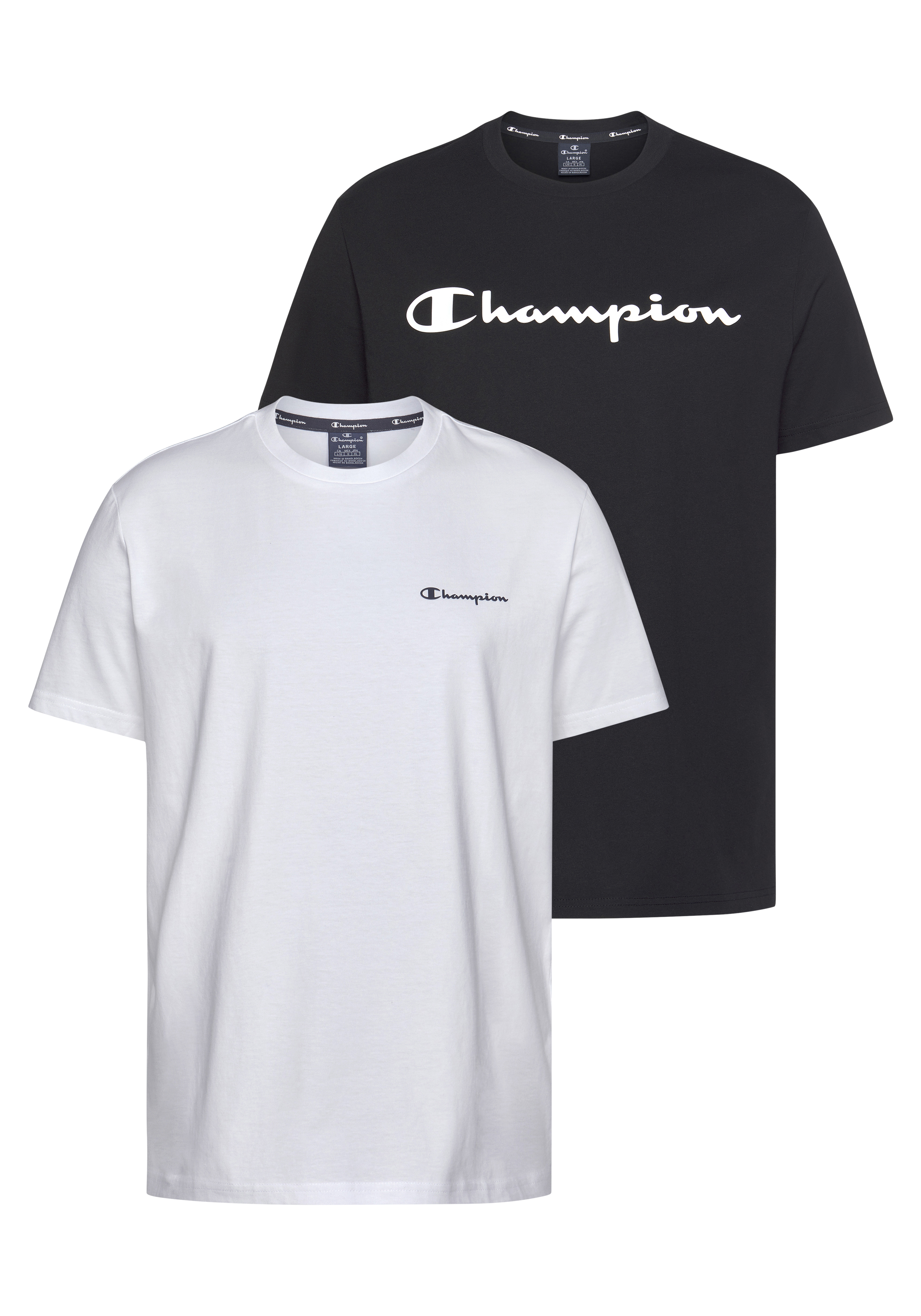 T-Shirt, (Packung, 2er-Pack)