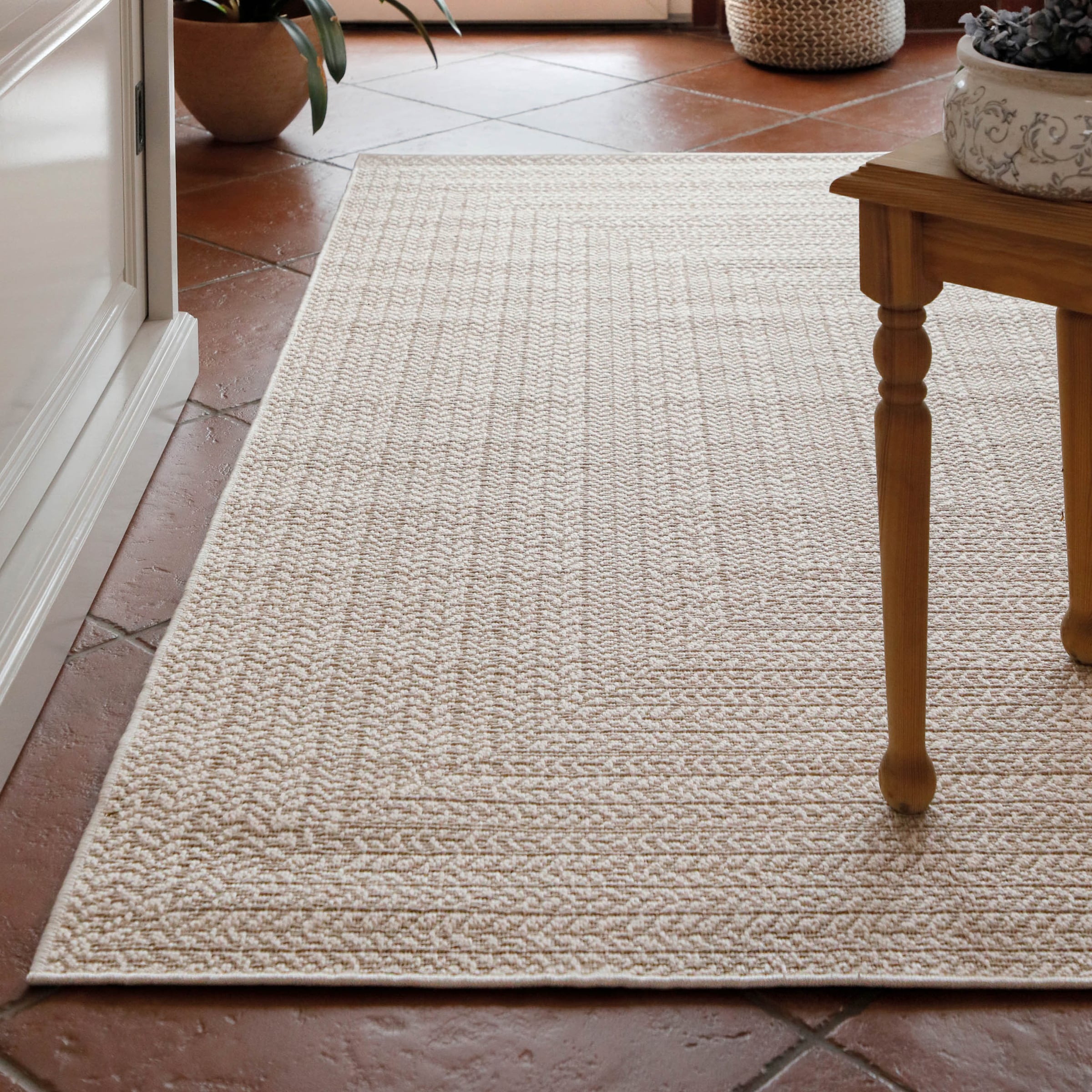 Wecon home Teppich »Layo , auch als Läufer erhältlich« rechteckig 6 mm Höhe Flachgewebe, wetterfest, geometrisches Design, In- & Outdoor Teppich