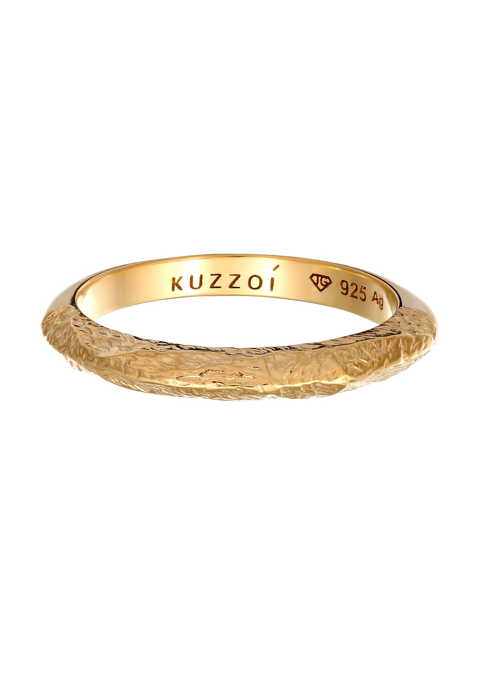 Kuzzoi Silberring »Ring Herren Bandring Schmal Used Vintage 925 Silber«