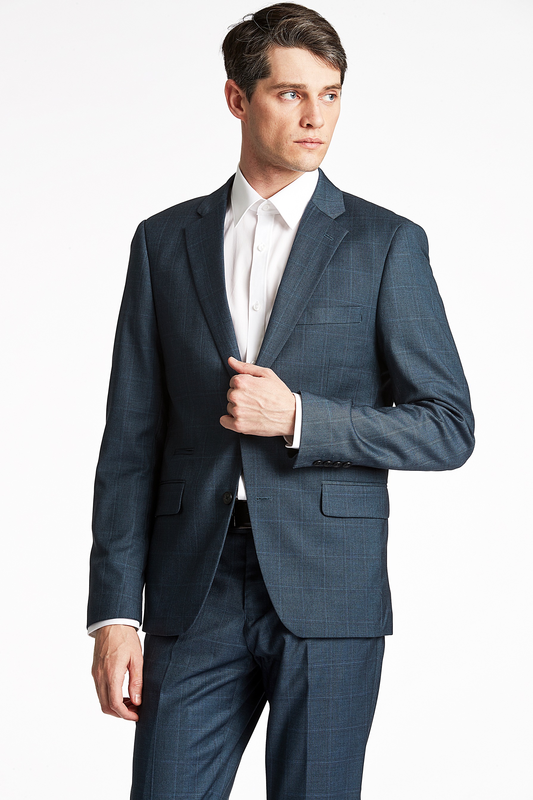 Lindbergh Herren Anzug 2 tlg. slim fit in klassischem Look in blau, Größe 54