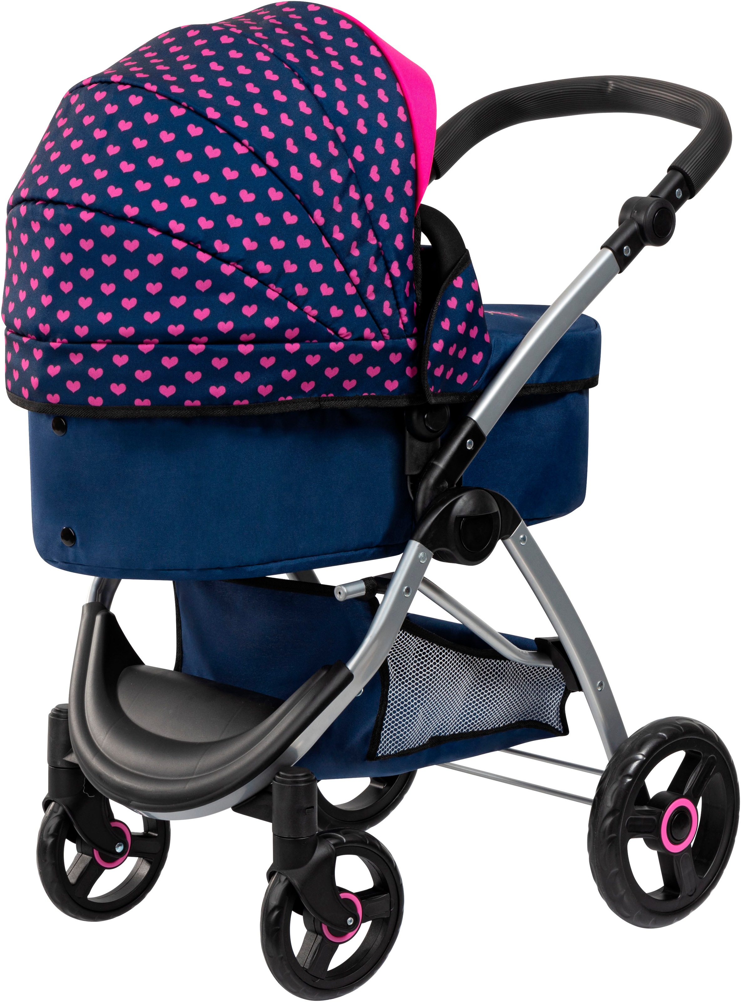 Bayer Kombi-Puppenwagen »City Max blau«, mit Wickeltasche