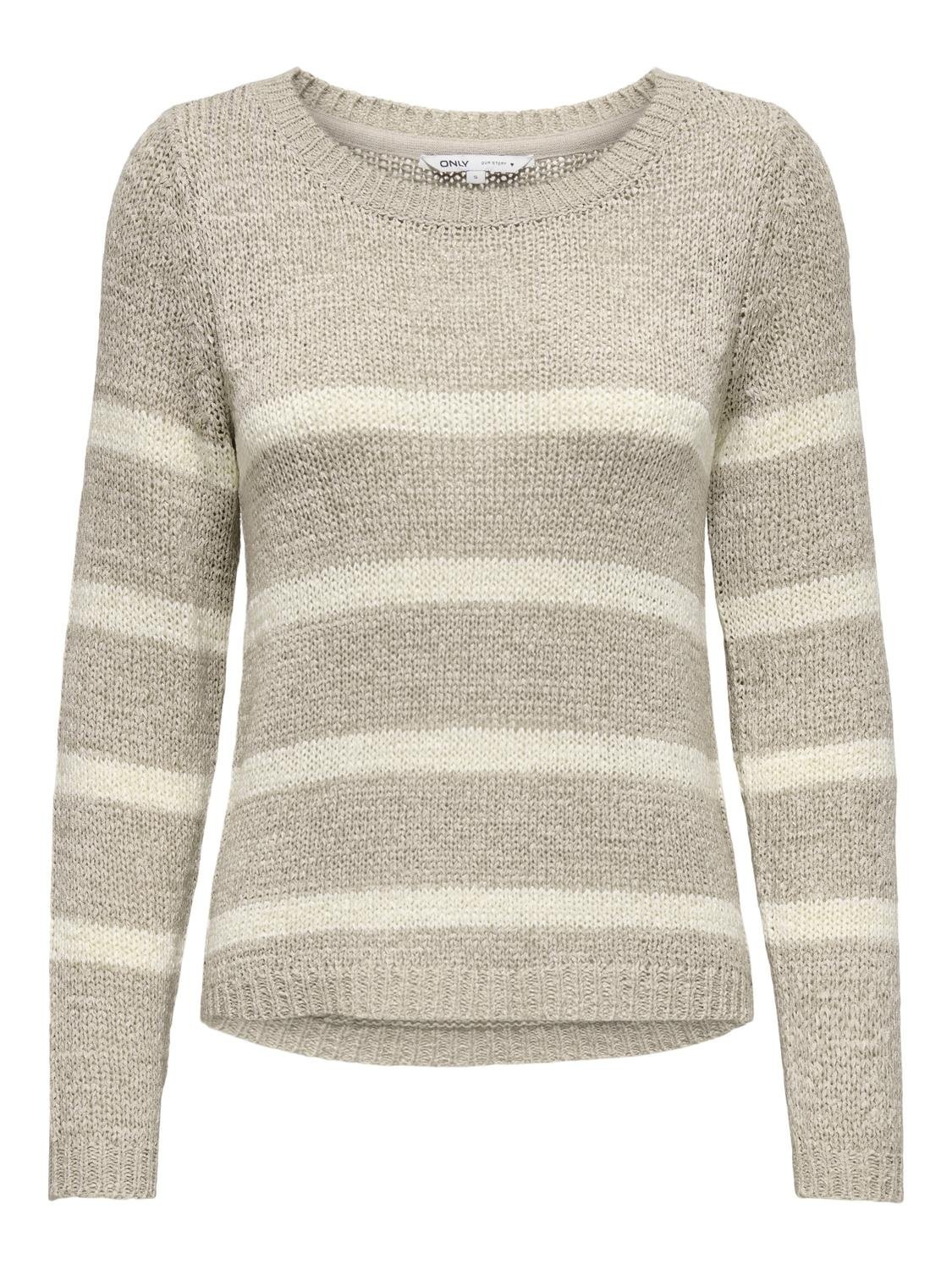 ONLY Strickpullover »ONLGEENA XO L/S PULLOVER KNT NOOS«, mit Rundhalsausschnitt