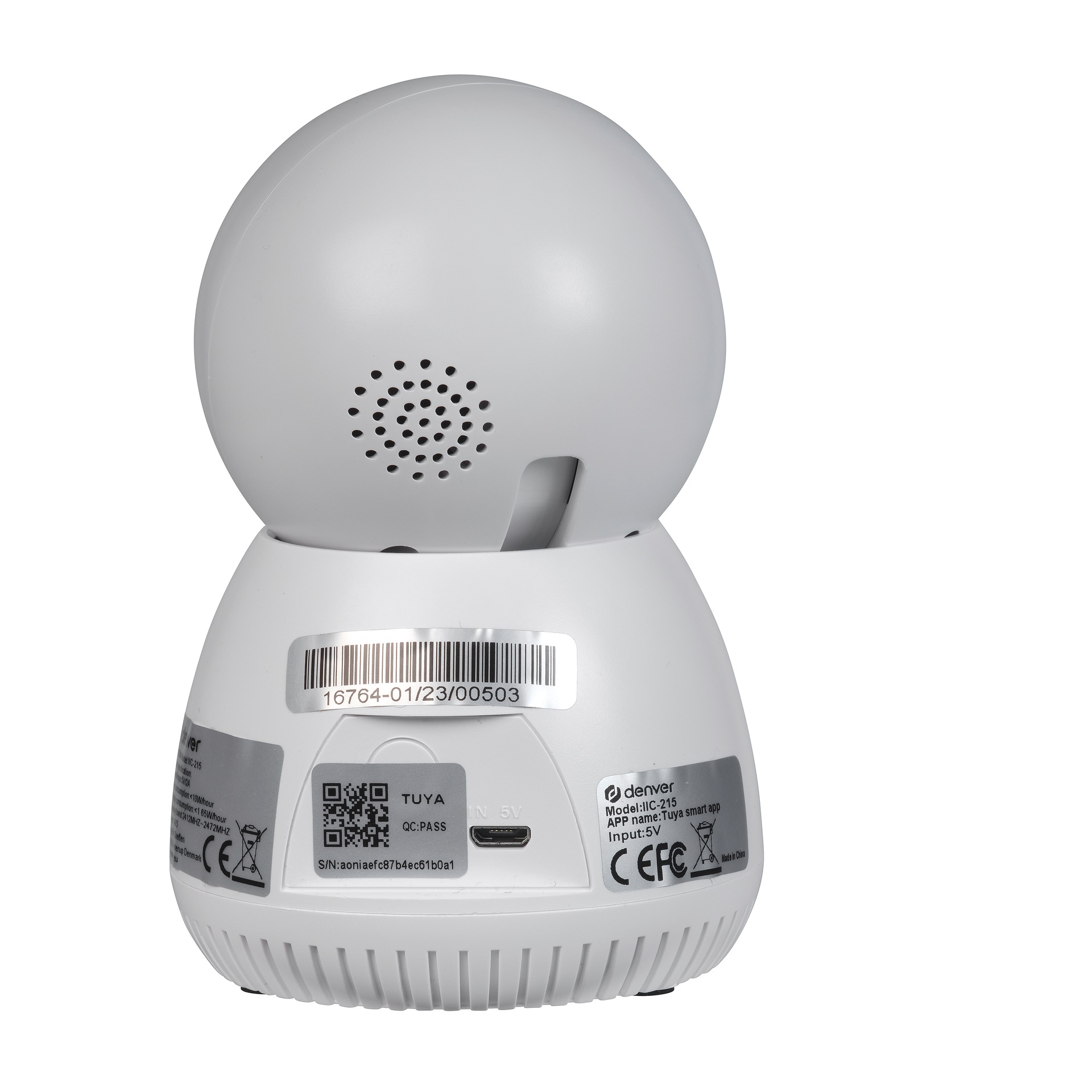 Denver Indoor Kamera »Indoor WiFi-Cam 2MP - IIC-215MK2«, Innenbereich, Überwachungskamera