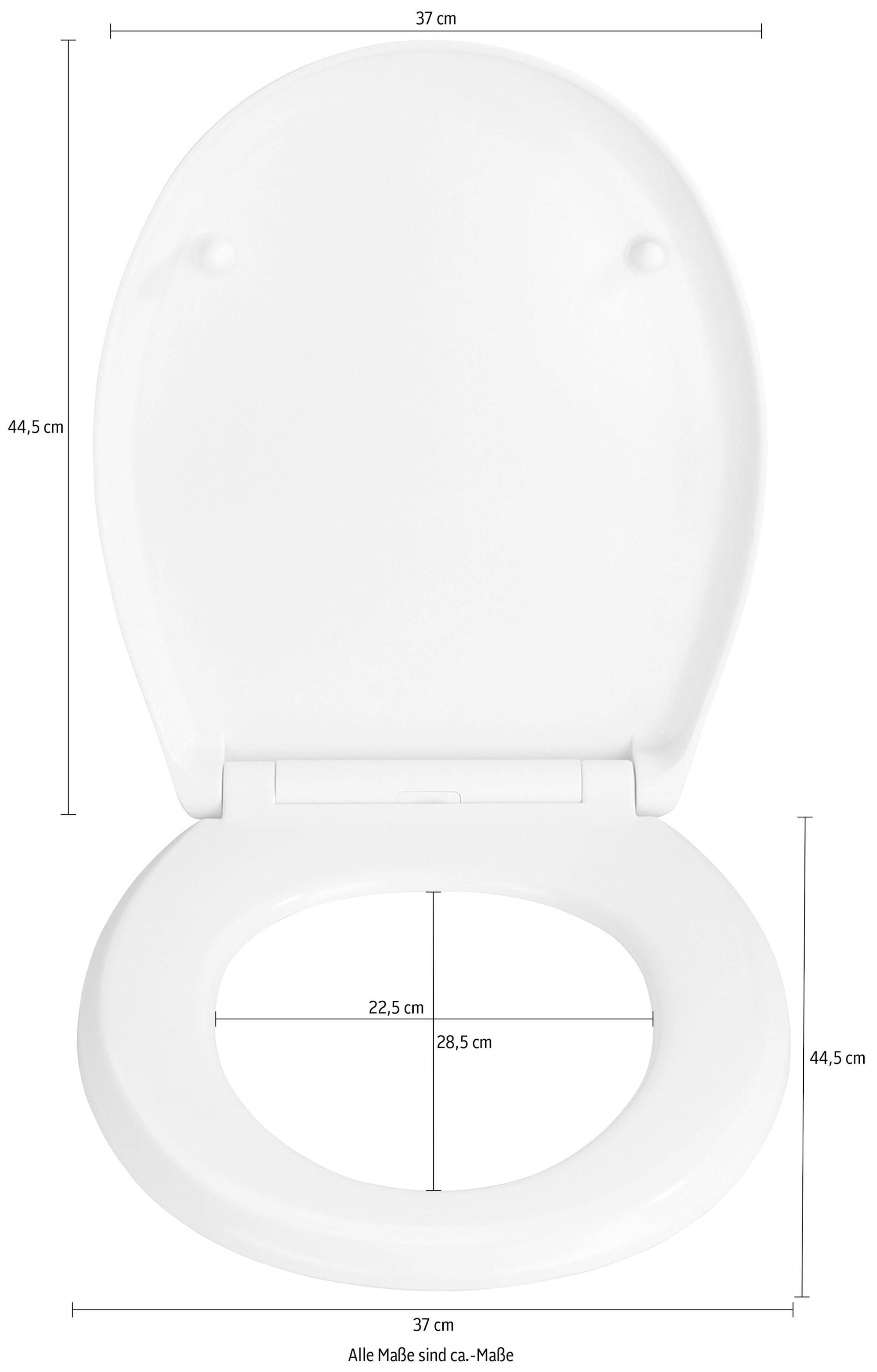 WENKO WC-Sitz »Gubbio«, Duroplast, mit Absenkautomatik
