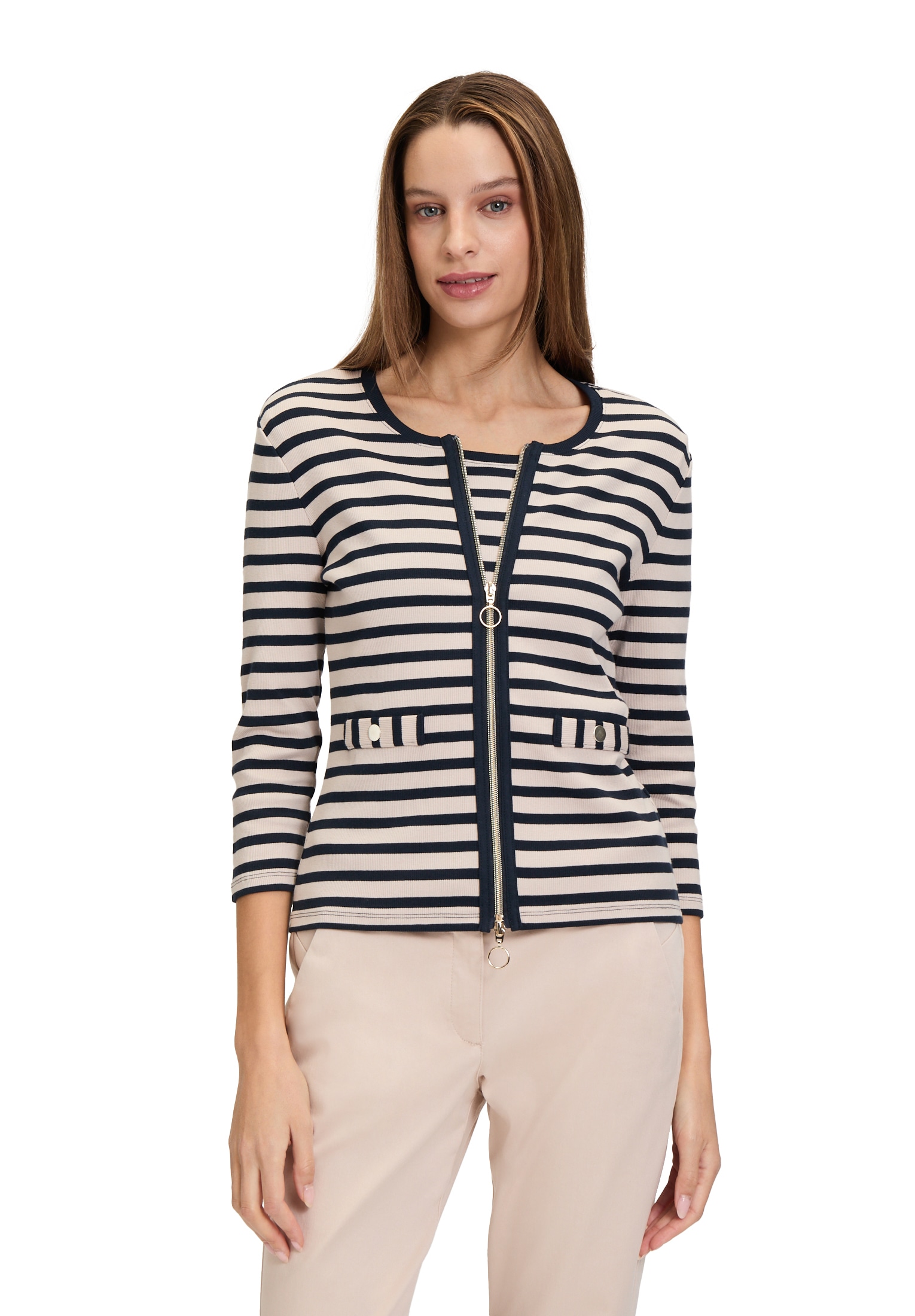 Betty Barclay 3/4-Arm-Shirt »Shirtjacke mit Rippenstruktur«