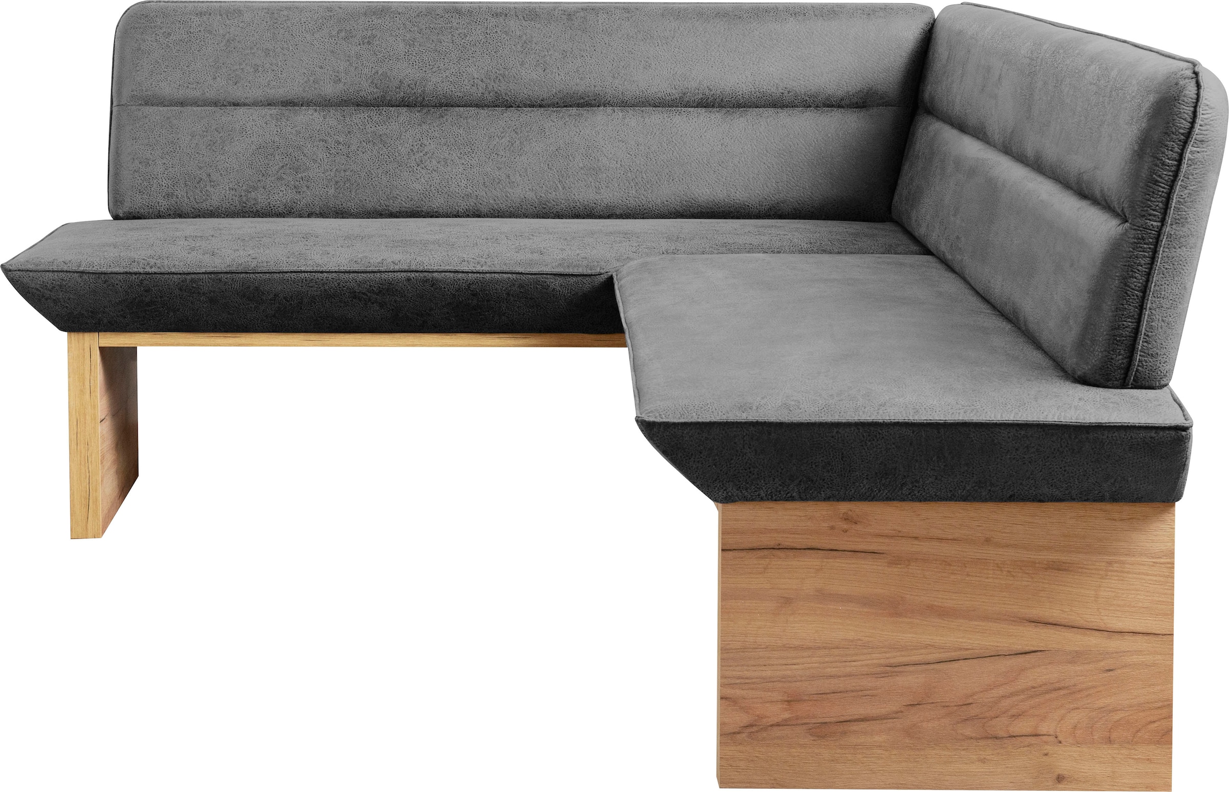 OTTO home Eckbankgruppe »Beluna + Cross Essecke Sitzgruppe Eckbank Küchenbank« Set, Eckbank, 2 Stühle und Tisch, 4 tlg. Sitzgruppe Esszimmer Stühle Tisch und Bank bequem gepolstert