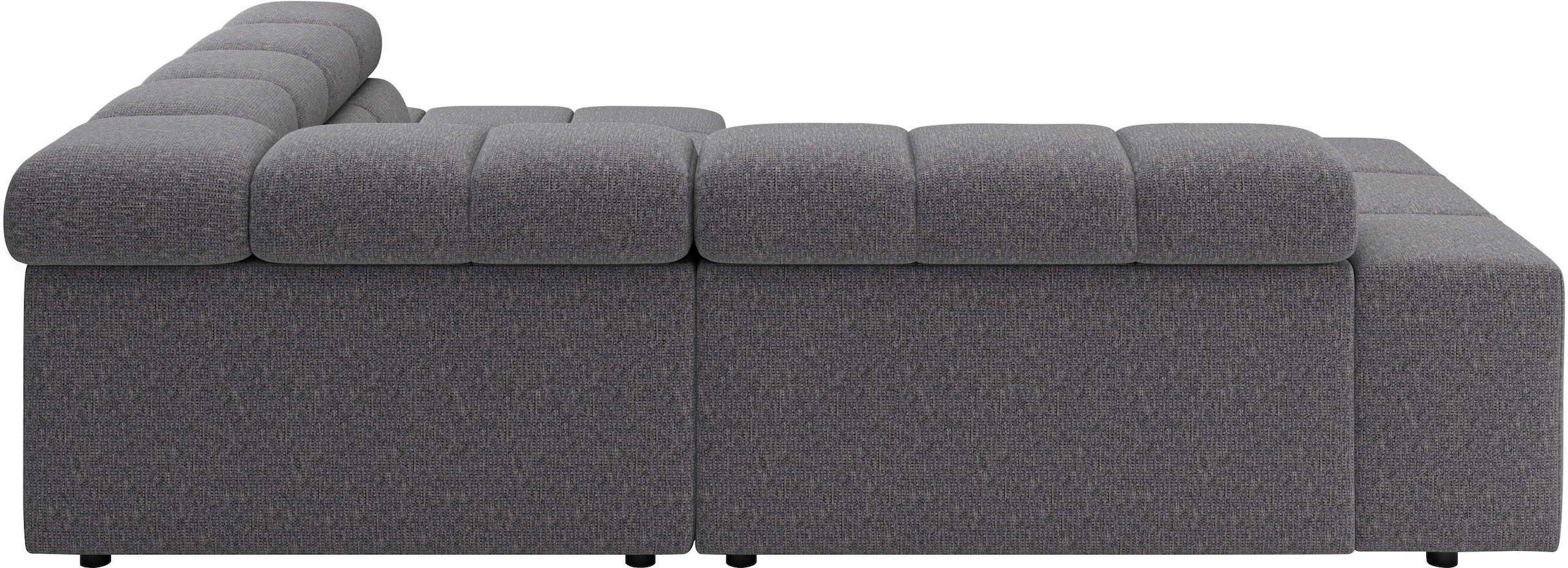Home affaire Ecksofa »Ancona, Ecksofa,  incl. Kopfteilverstellung, Breite 249 cm, L-Form« wahlweise elektrische Sitztiefenverstellung