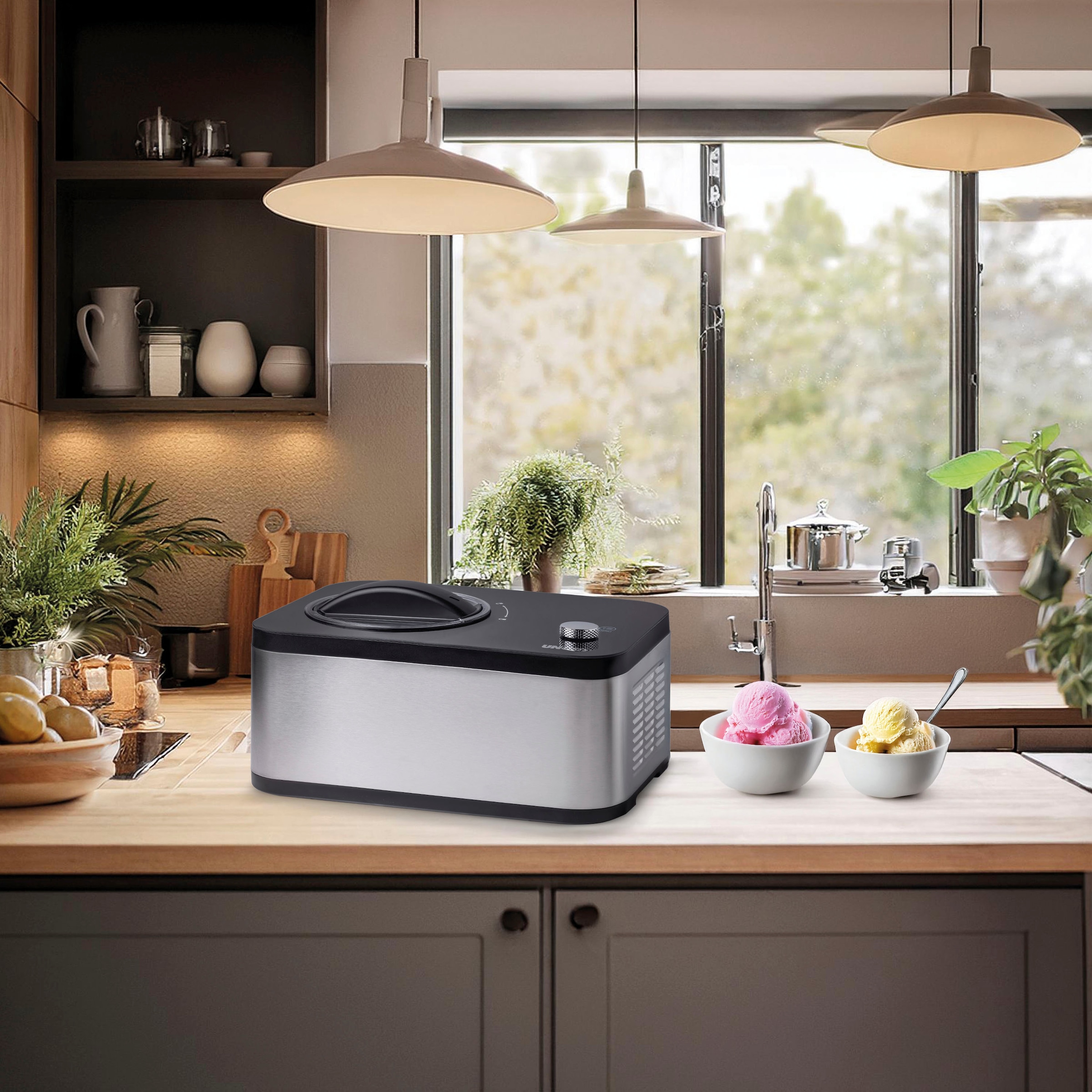Unold Eismaschine »EVA 48826«, 120 W, 2 in 1 Eismaschine & Joghurtbereiter