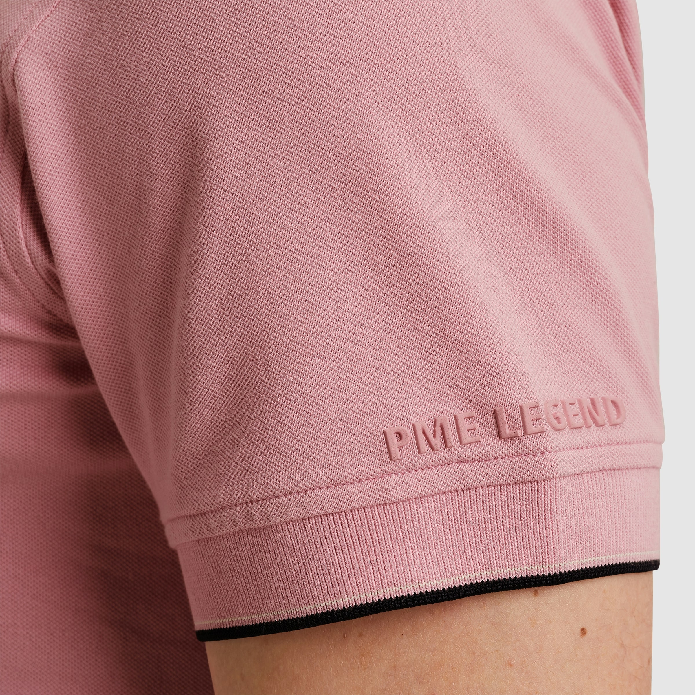 PME LEGEND Poloshirt »Short sleeve polo stretch pique package« mit Schriftzug