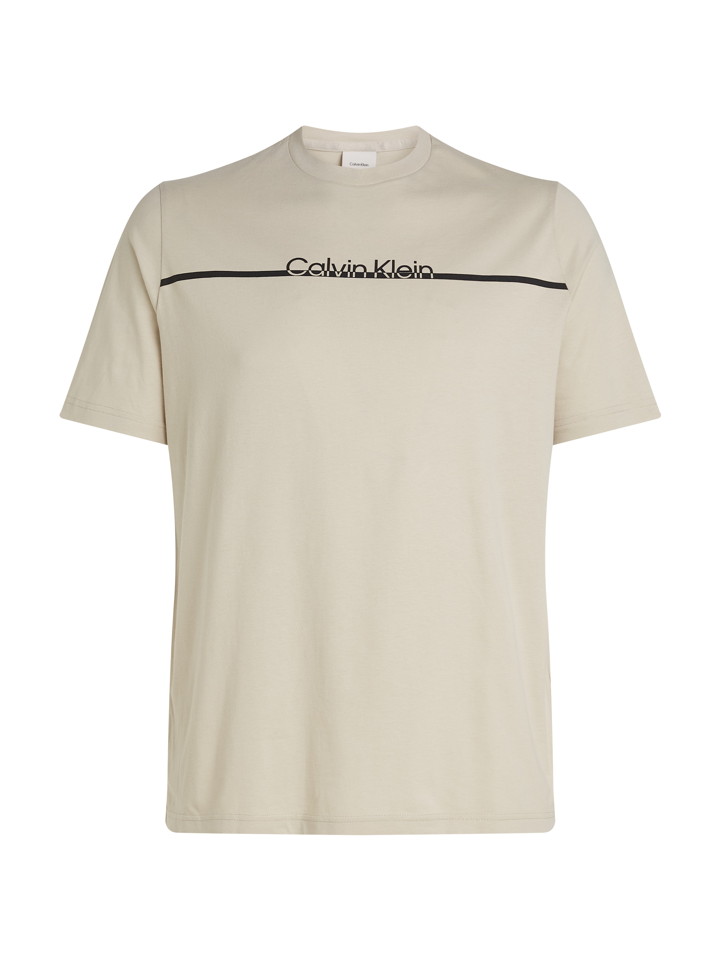 Calvin Klein Big&Tall Rundhalsshirt »BT_SPLIT LINE LOGO T-SHIRT«, in Großen Größen mit Logoprint