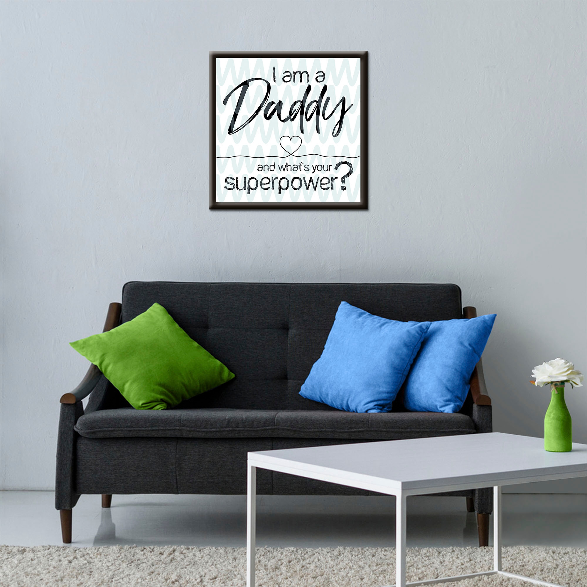 Artland Wandbild »Papa superpower«, Sprüche & Texte, (1 St.)