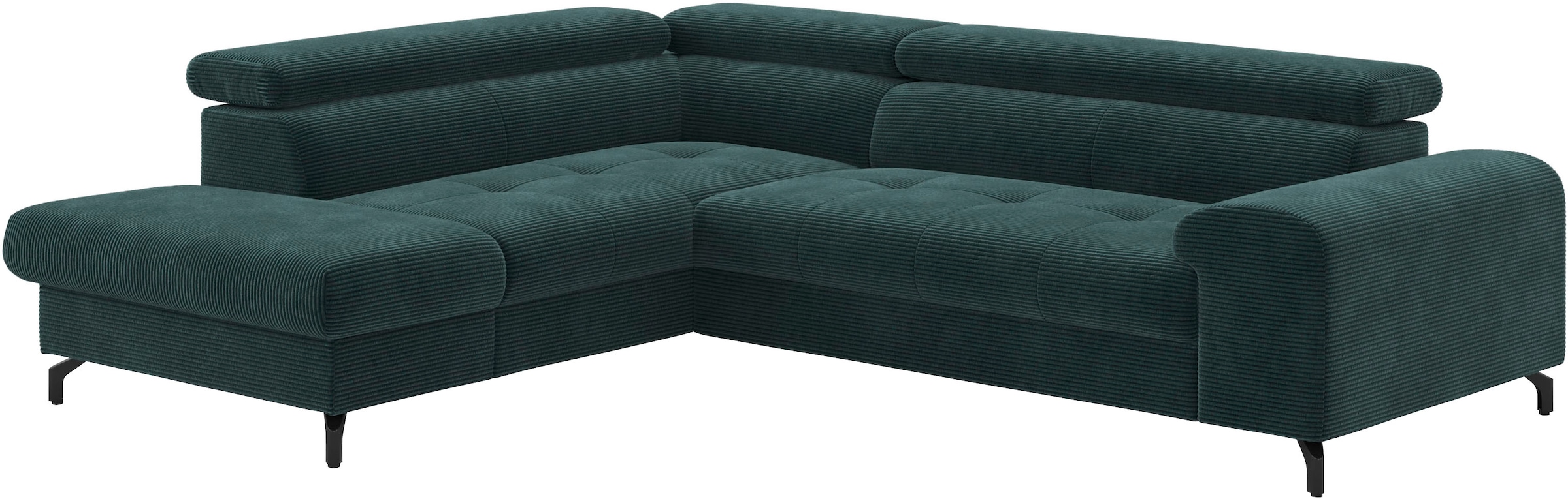 COTTA Ecksofa »Aura L-Form«, mit Schlaffunktion, Bettkasten und Kopfteilverstellung