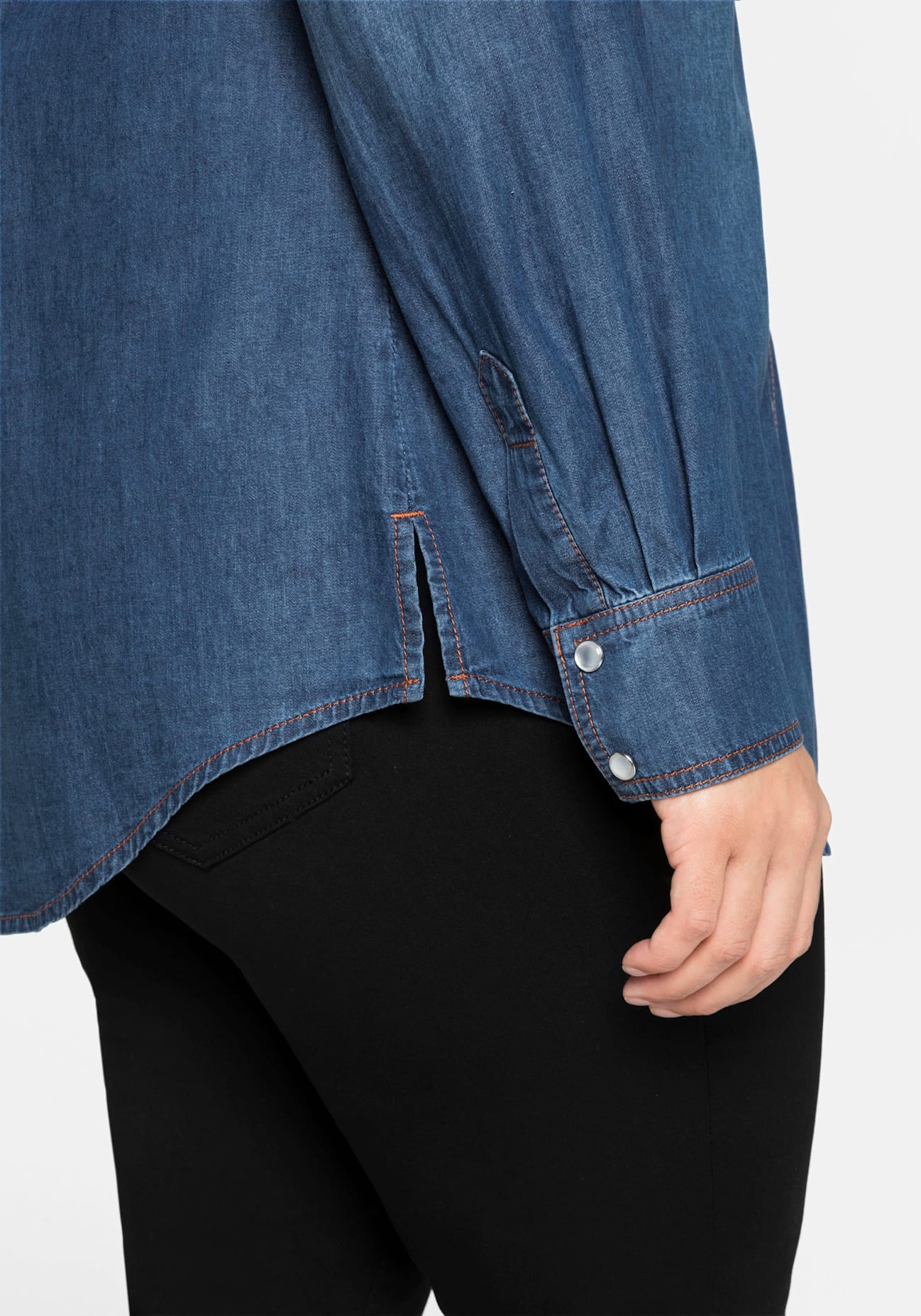 Sheego Jeansbluse