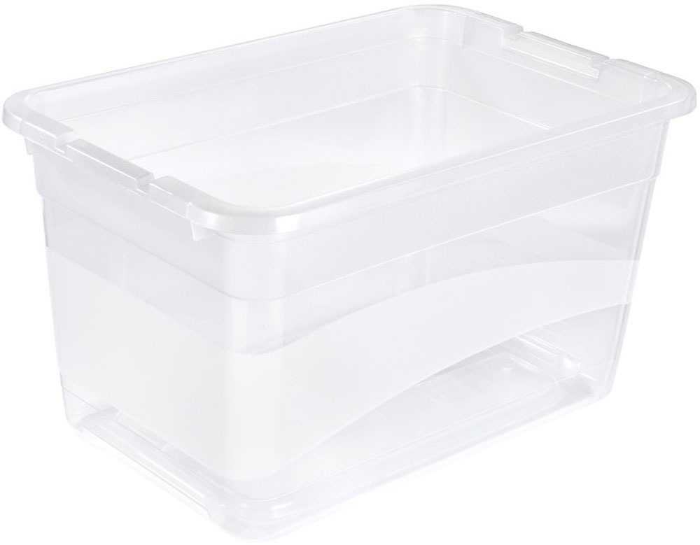 keeeper Aufbewahrungsbox »Cornelia, 4er Set,  52 L, 59,5 x 39,5 x 34 cm« durch Clips verschließbar, Griffe am Boden