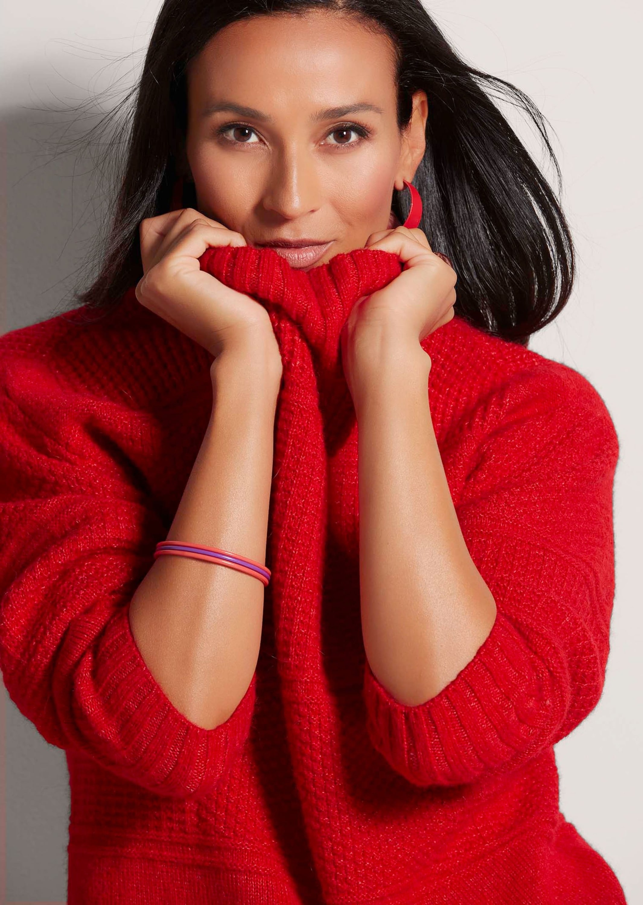 MADELEINE Longpullover »Pullover Stehkragen-Pullover«