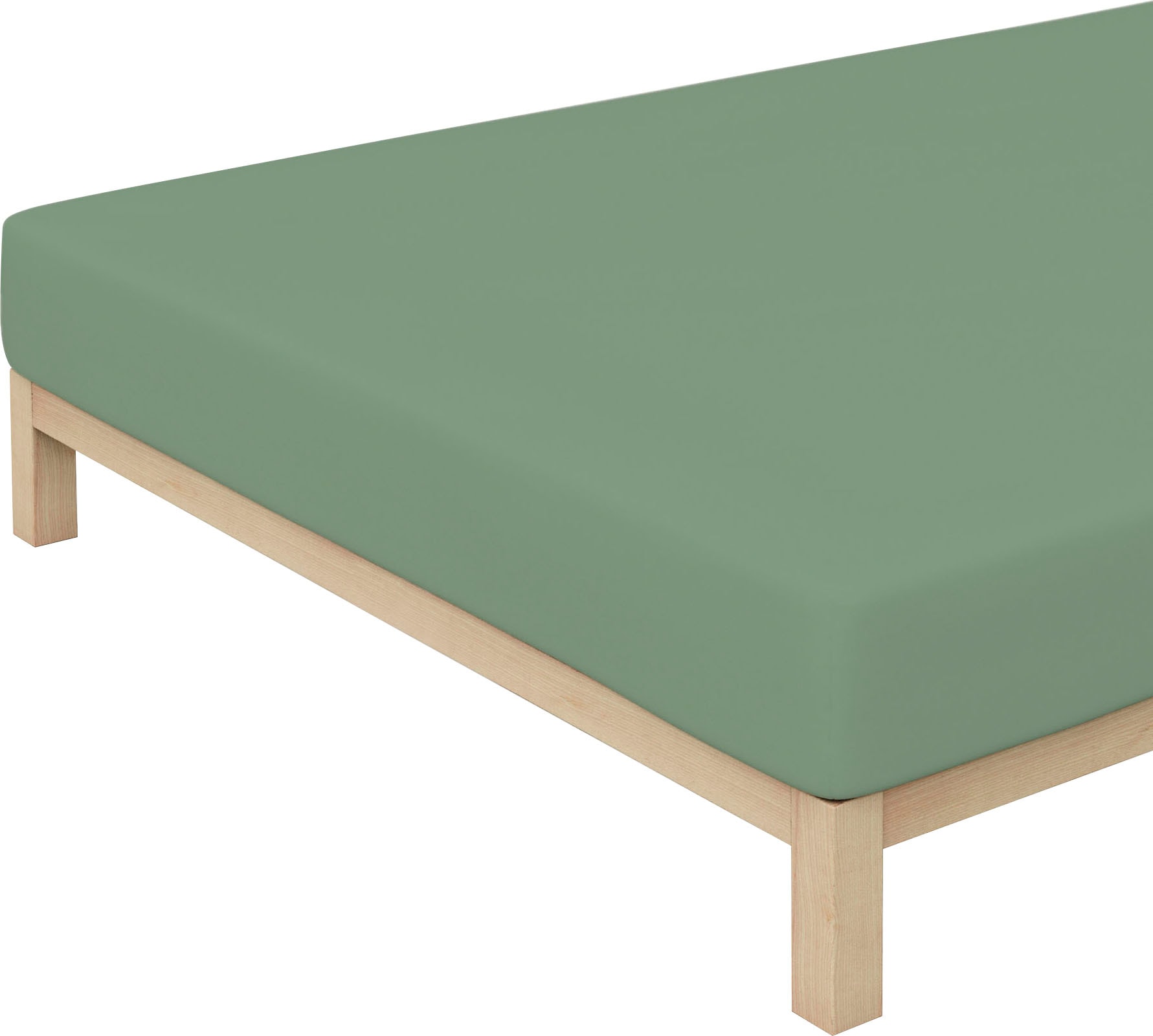 Schlafgut Spannbettlaken »PURE Bio-Baumwolle mit Elasthan, dehnbar blickdicht, straff, Bettlaken«, PREMIUM Laken für Matratzen bis 30cm Höhe, in 90x200, 140x200, 180x200