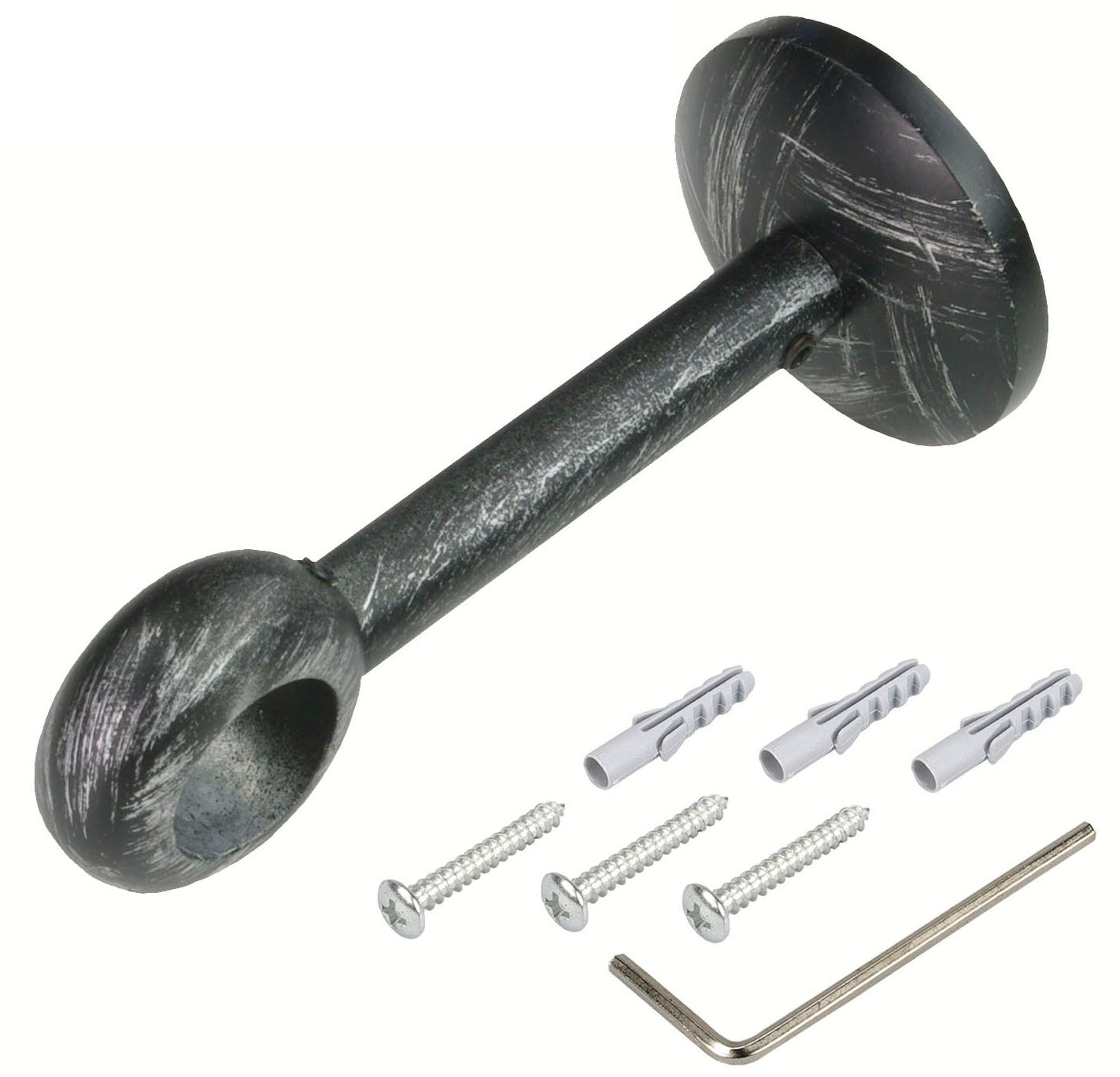Liedeco Gardinenstangenhalter »Träger, Wandhalter 1-läufig "Esperanca" für 16 mm Stangen«, (1 St.), Träger, Wandhalter