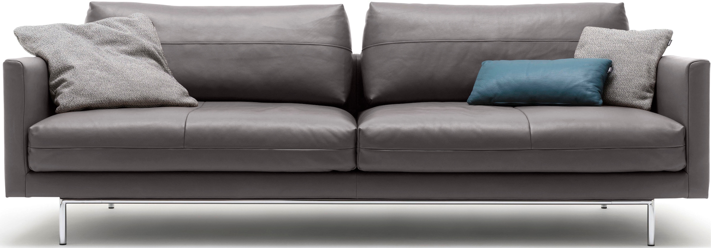 Creation BY ROLF BENZ 3,5-Sitzer »CR.414, Designsofa, edles Sofa, Loungesofa, Ledersofa, klares Design«, aus Leder oder Chenille, erstklassiger Sitzkomfort, legere Polsterung