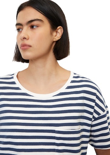 T-Shirt, mit kurzen Seitennaht-Schlitzen Shop einer und OTTO Brusttasche im O\'Polo DENIM Online Marc