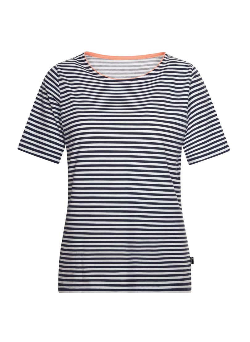 Trigema T-Shirt »TRIGEMA T-Shirt mit Streifenmuster«, (1 tlg.)
