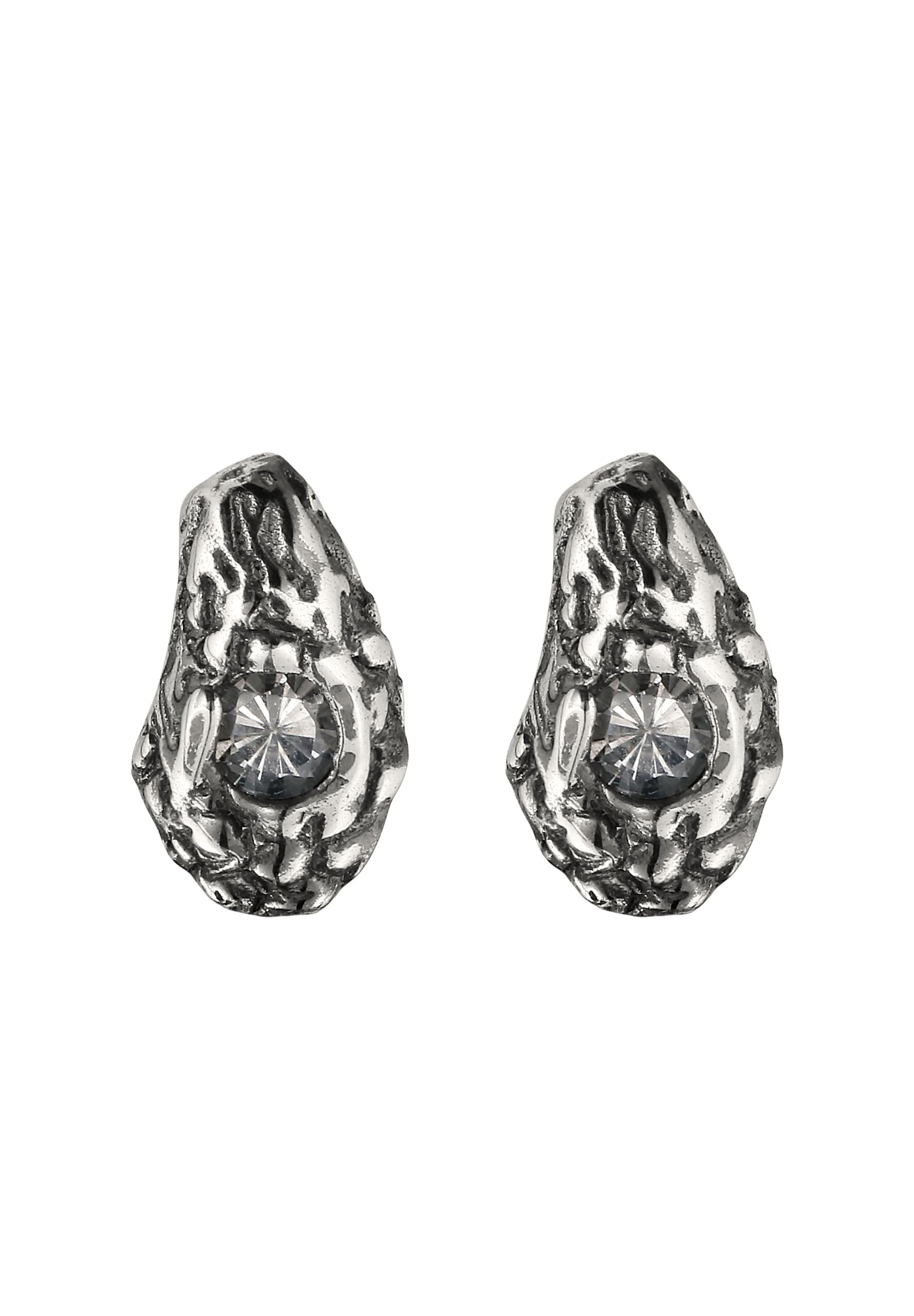 HAZE & GLORY Paar Ohrstecker »Ohrringe Ohrstecker Topas Weiß 925 Sterling Silber«