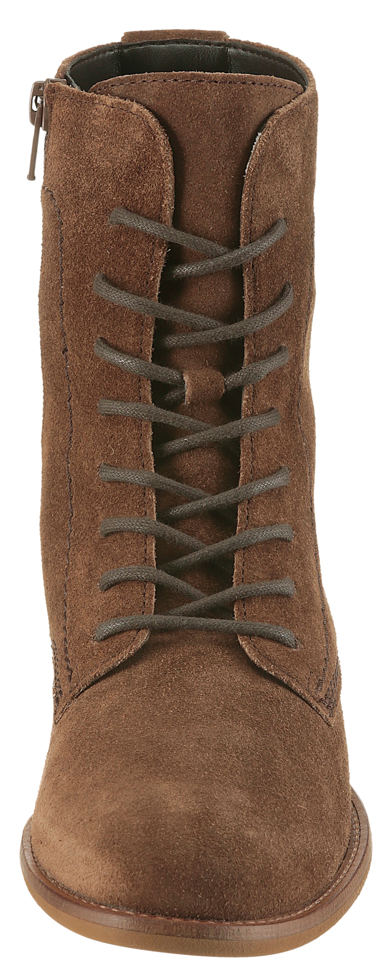 Gabor Schnürstiefelette, Blockabsatz, Schnürboots, Herbtboots mit herausnehmbarer Fußbett