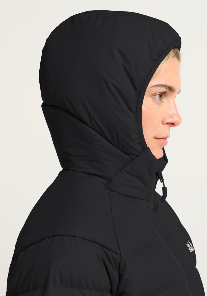 Jack Wolfskin Daunenjacke »WILD PASS DOWN HOODY W RDS« mit Kapuze Daunenjacke mit Kapuze, warm, wind- und wasserabweisend