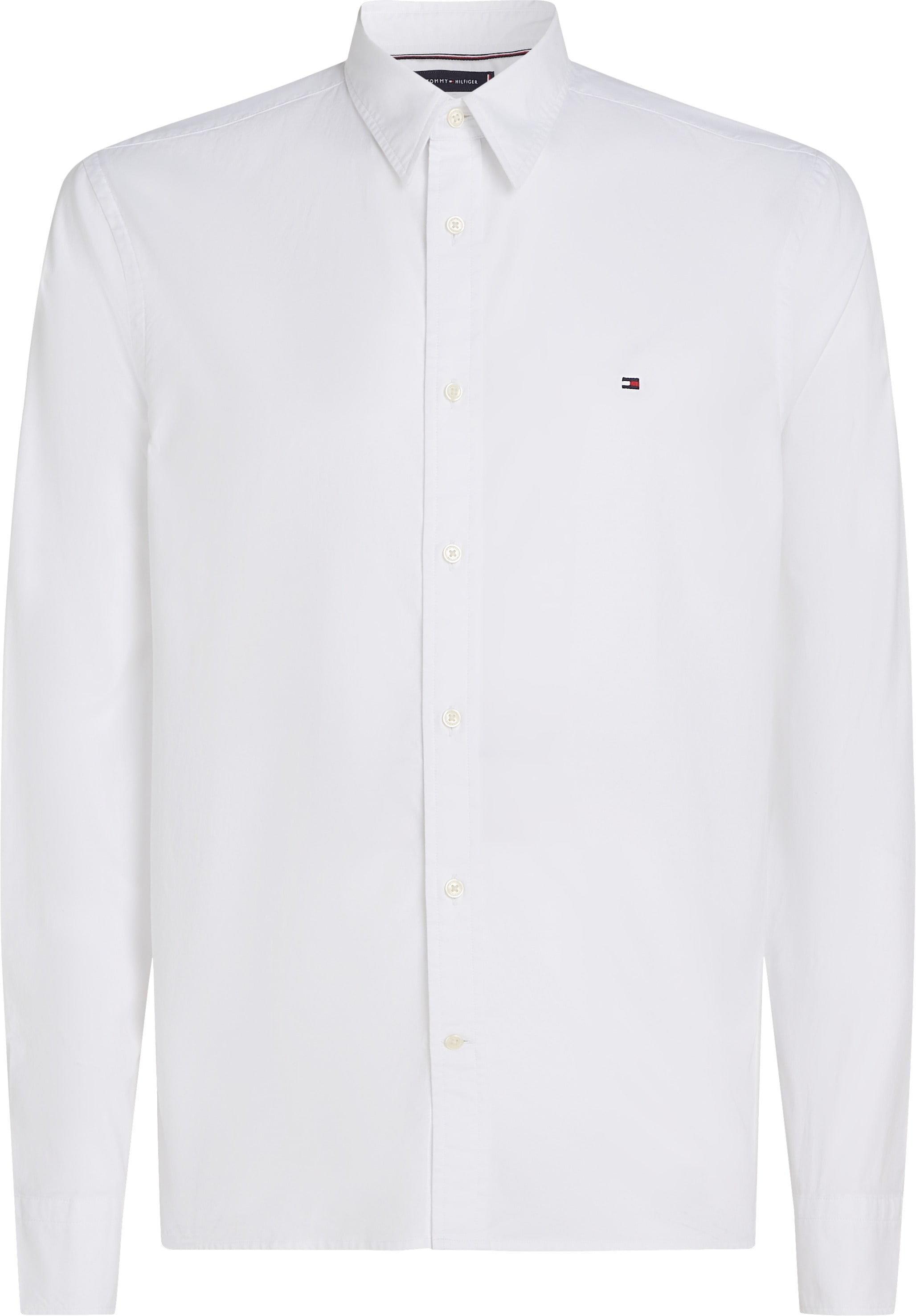 Tommy Hilfiger Businesshemd »FLEX POPLIN KENT COLLAR SF SHIRT«, mit Logostickerei