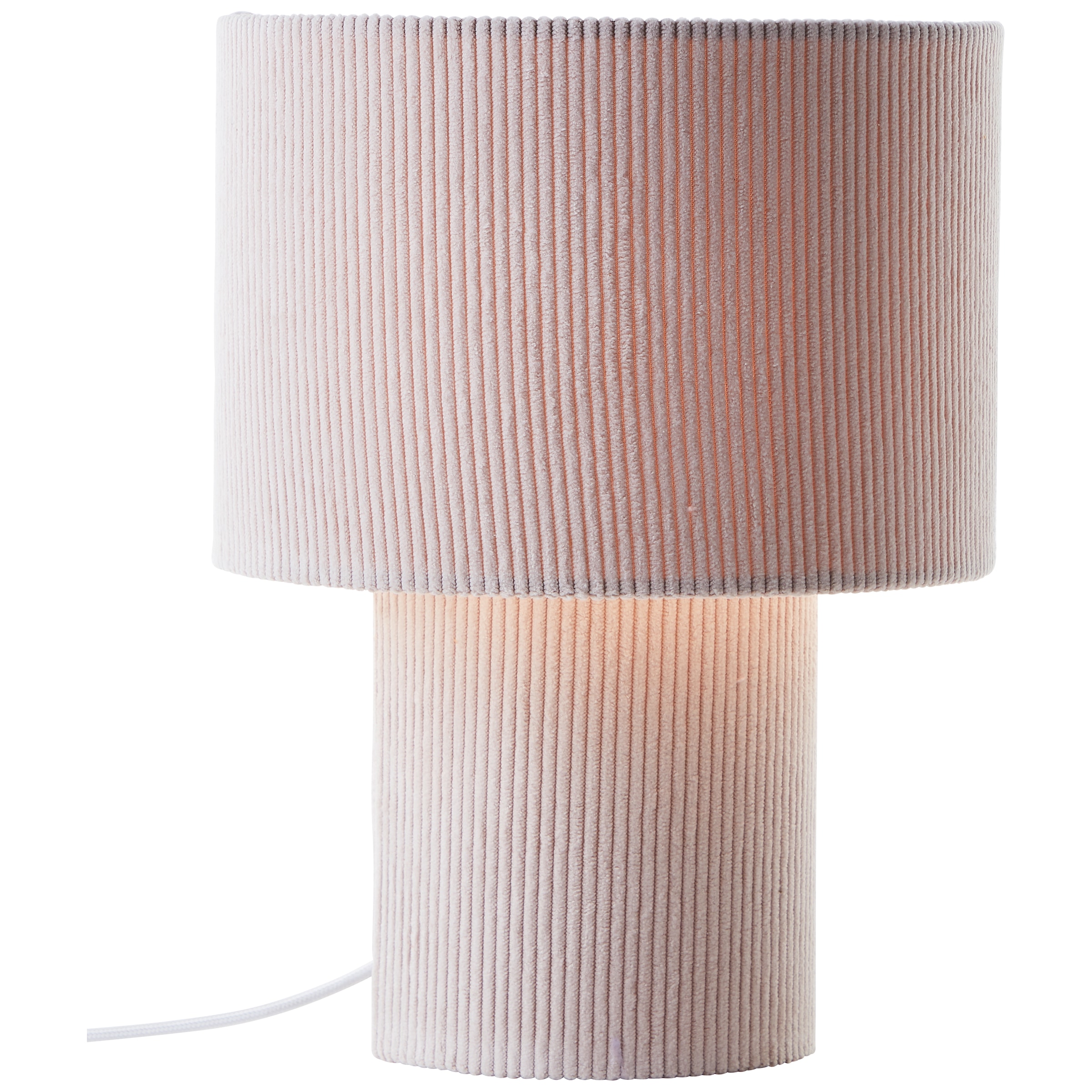 Brilliant Tischleuchte »Tony«, 1 flammig, Leuchtmittel E27 | ohne Leuchtmittel, mit Cord-Lampenschirm, 30 x 23 cm, E27, Textil