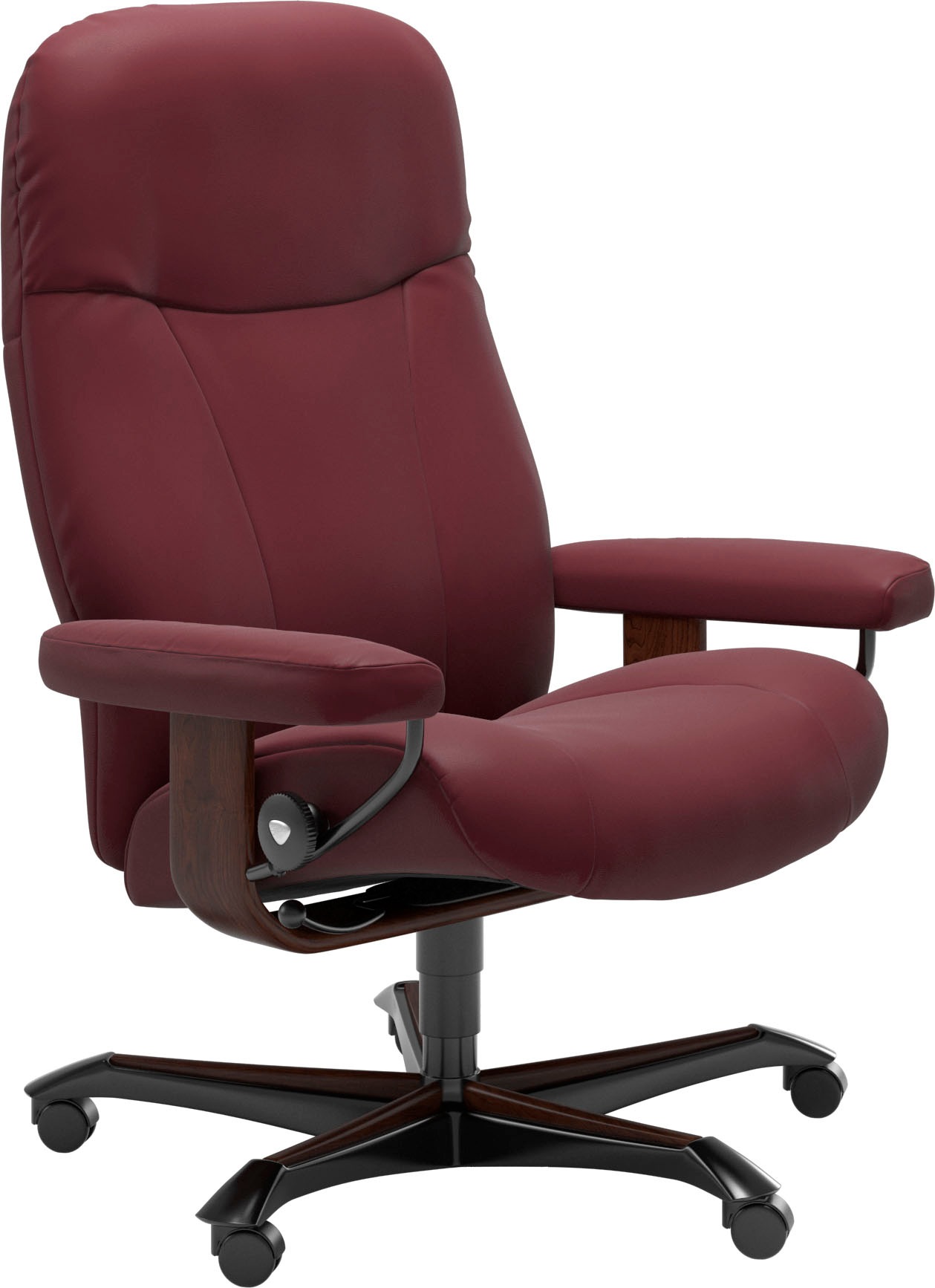 Stressless® Relaxsessel »Garda«, mit Home Office Base, Größe M, Gestell Braun