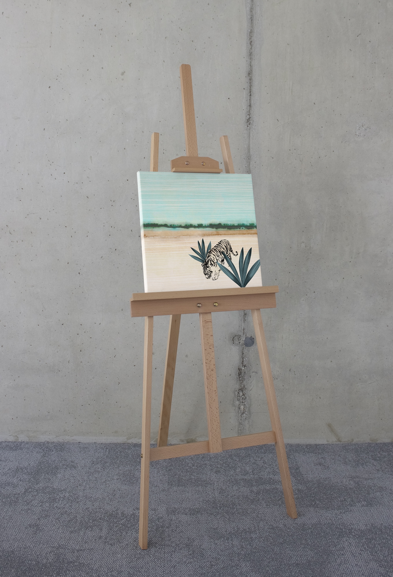 Komar Leinwandbild »Wild One - Größe 40 x 40 cm«, Natur, (1 St.), Keilrahmenbild mi Echtholzrahmen