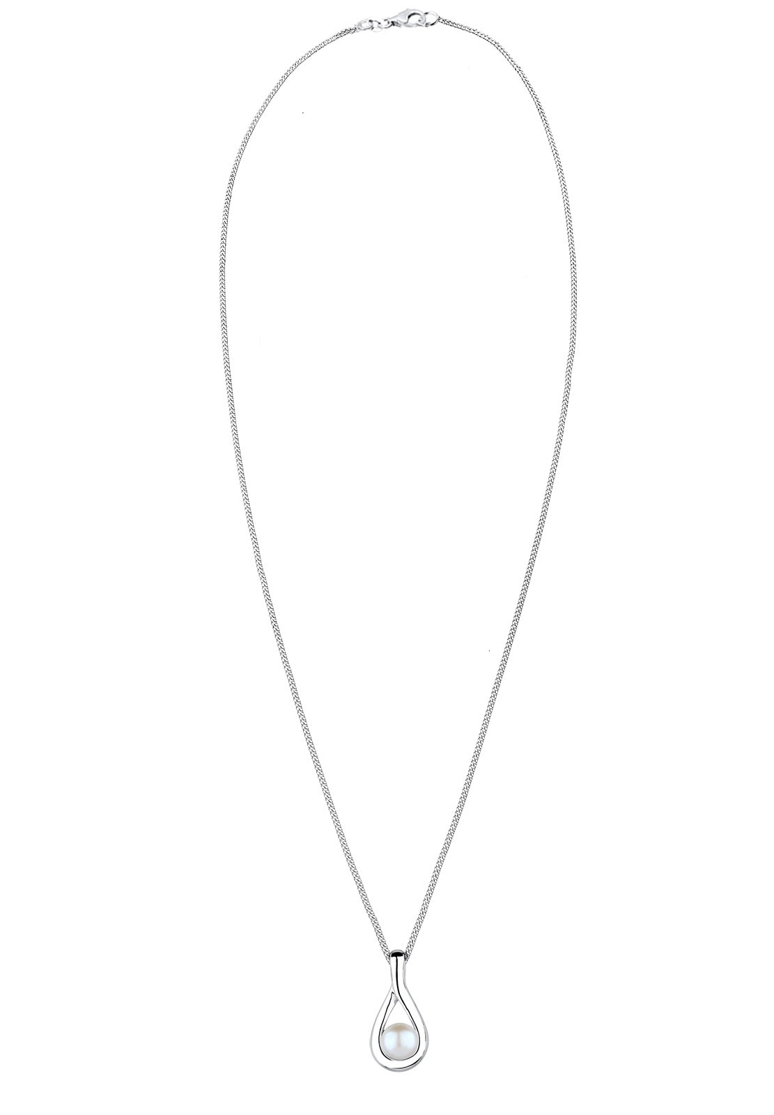 Elli Silberkette »Halskette Infinity Süßwasserzuchtperle 925 Sterling Silber«